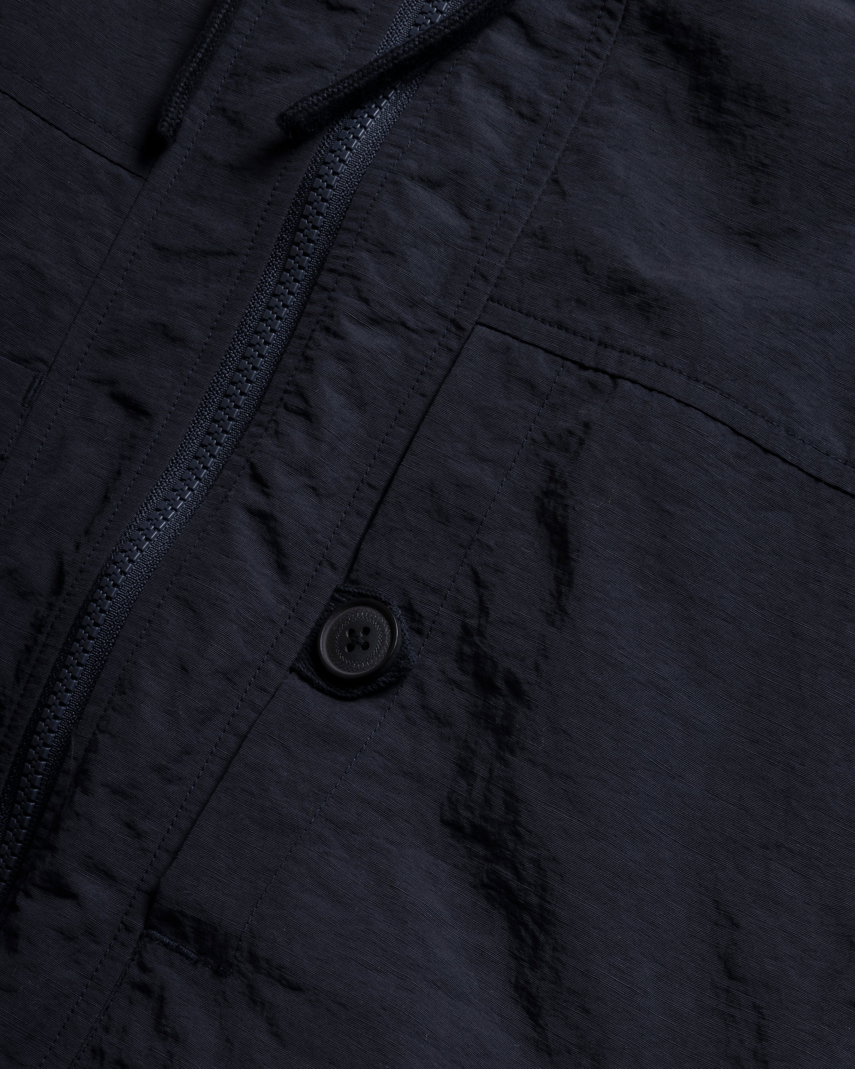 ATLAS HOODED SHELL - MIDNIGHT NAVY WATER-REPELLENT NYLON TASLAN