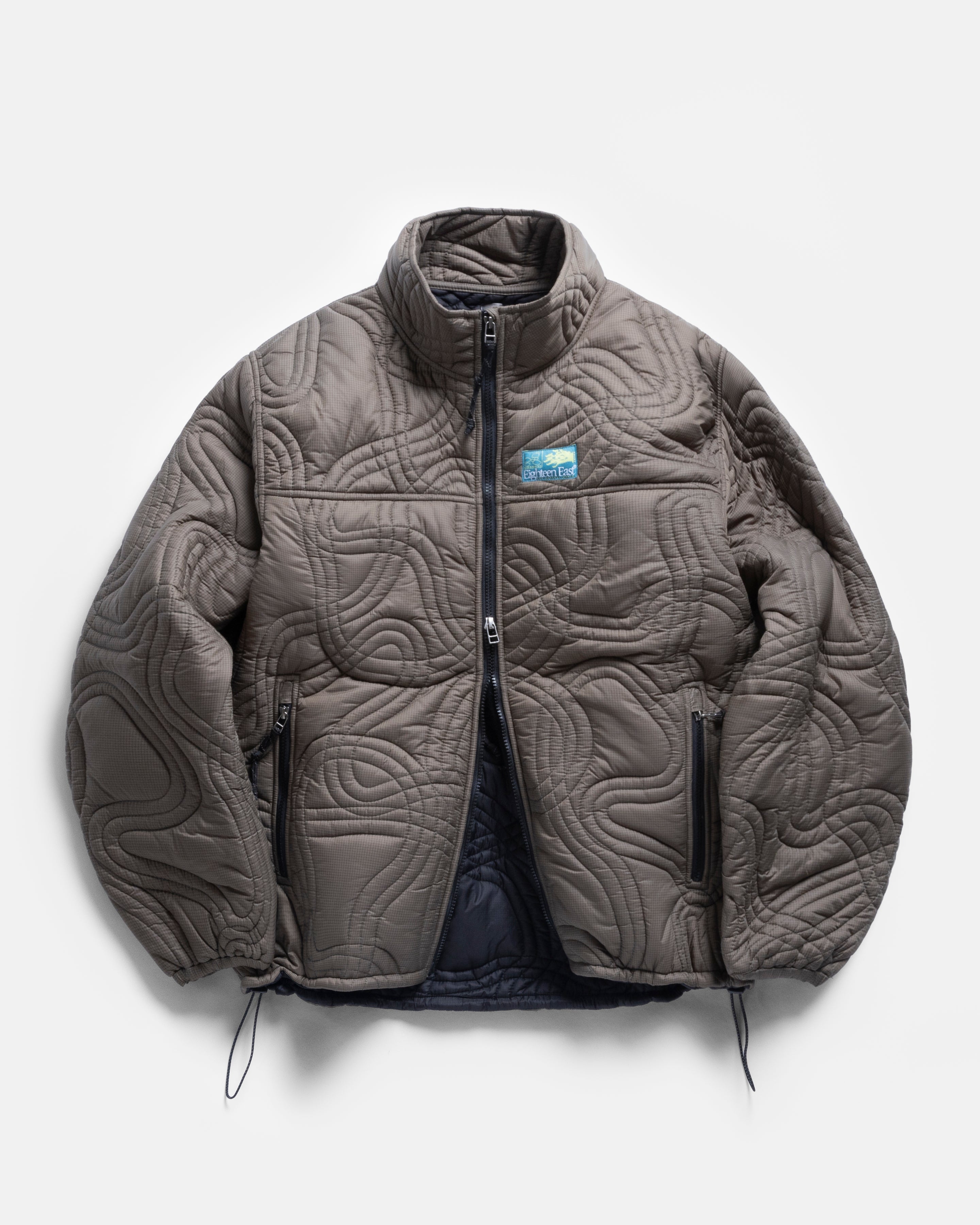 TRACKS QUILTED JACKET - O.D. GREEN FLYWEIGHT NYLON RIPSTOP