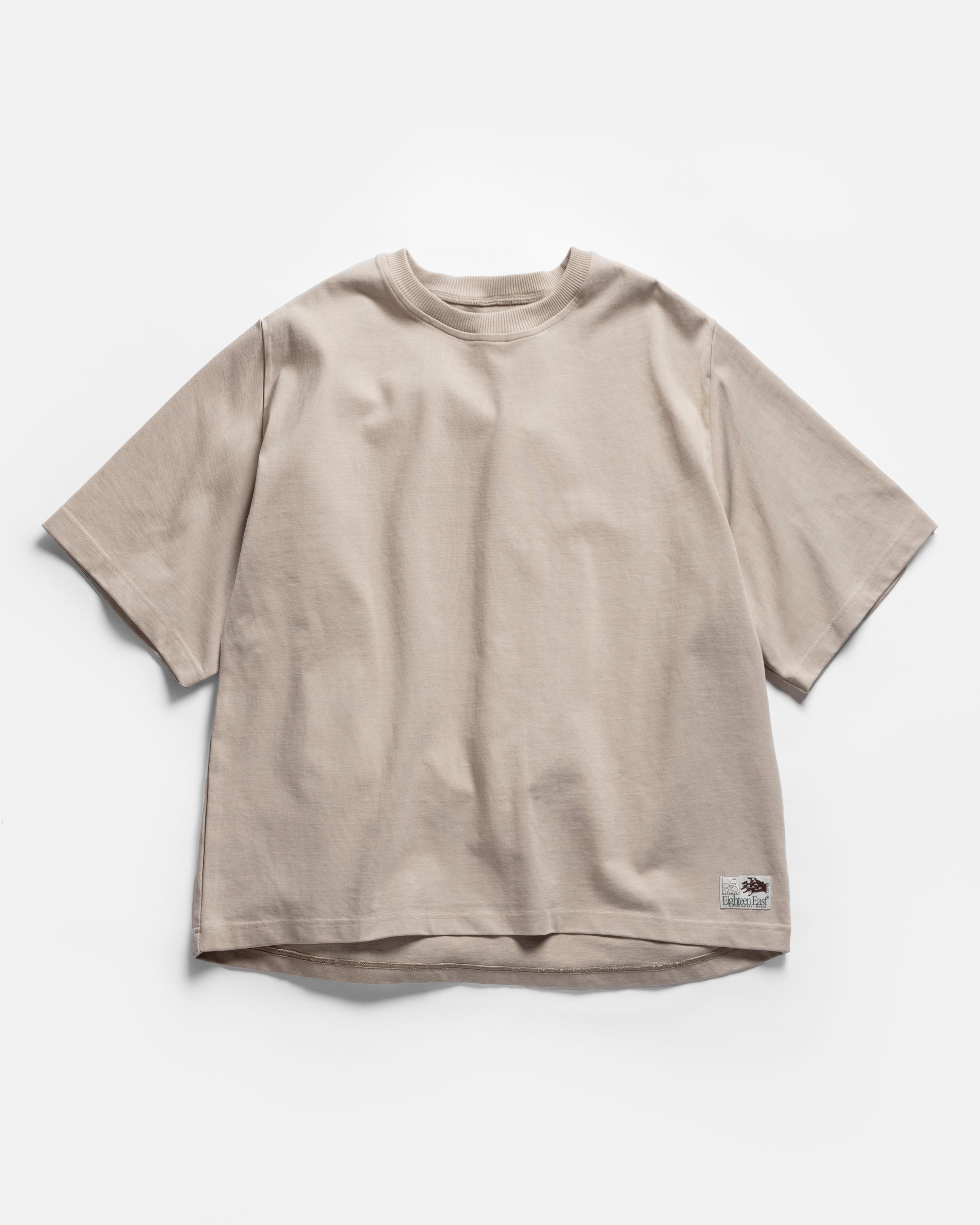 GRAHAME BIG TEE - PARCHMENT HEAVYWEIGHT COTTON JERSEY