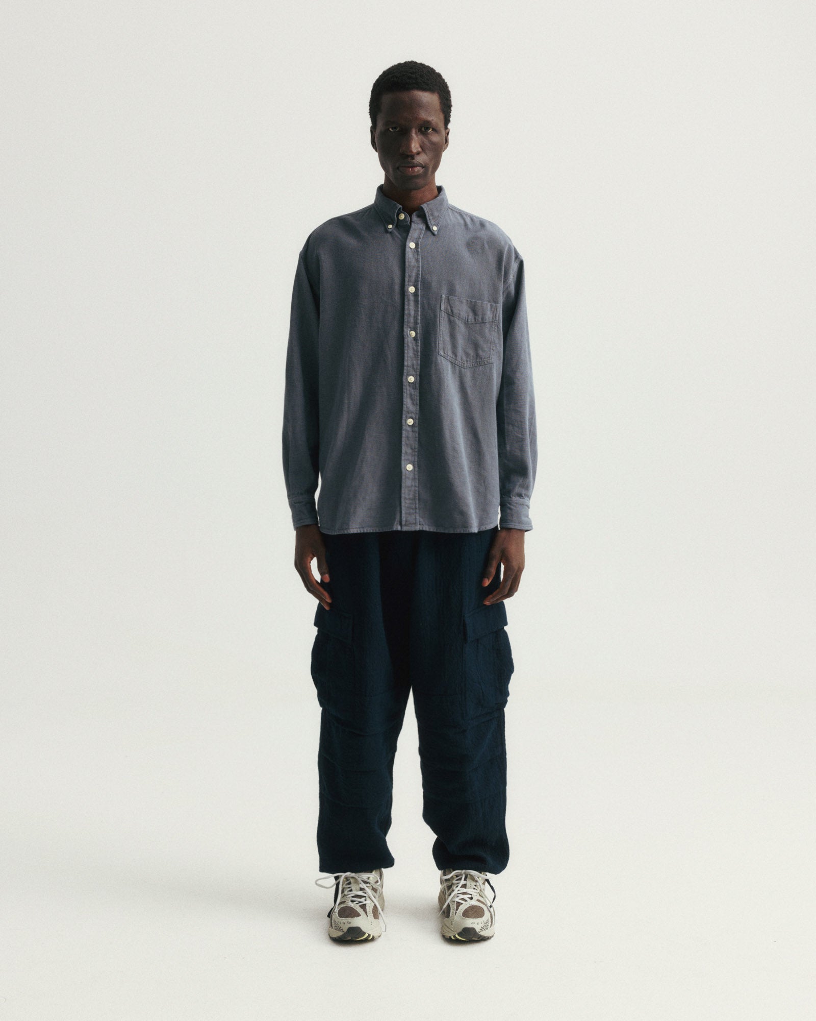 JESPER VINTAGE BUTTON DOWN SHIRT - TURBULENCE PIGMENT DYED OXFORD CLOTH