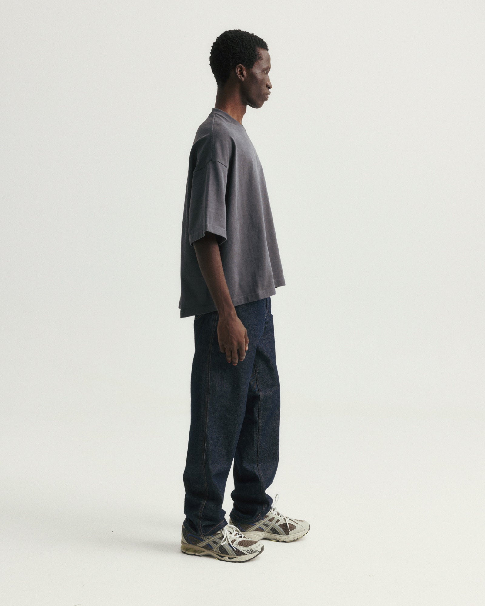 GRAHAME BIG TEE - TURBULENCE SLATE HEAVYWEIGHT COTTON JERSEY