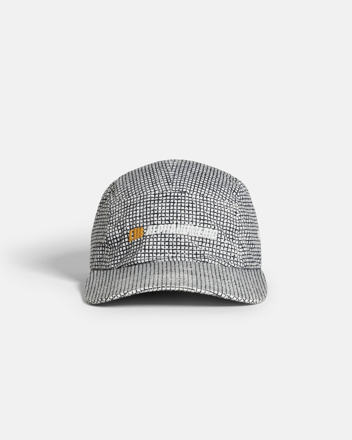 A# SUMMIT CAMP HAT - CINDER / WHITE HAND BLOCK PRINTED COTTON MICRO RIPSTOP