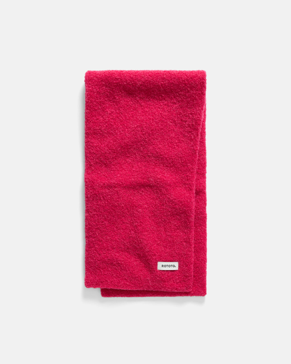 ROTOTO ALPACA BOUCLE SHORT MUFFLER - D. PINK