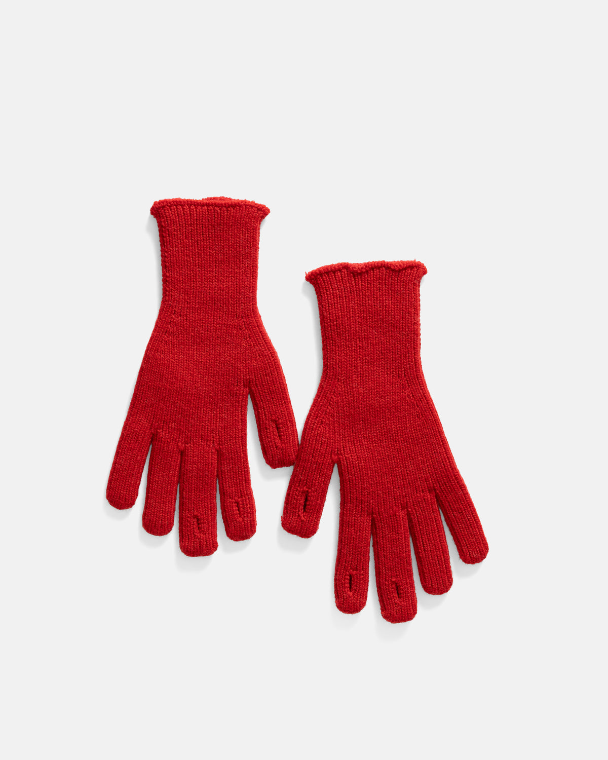 ROTOTO WASHABLE MERINO KNIT TOUCH GLOVES - RED