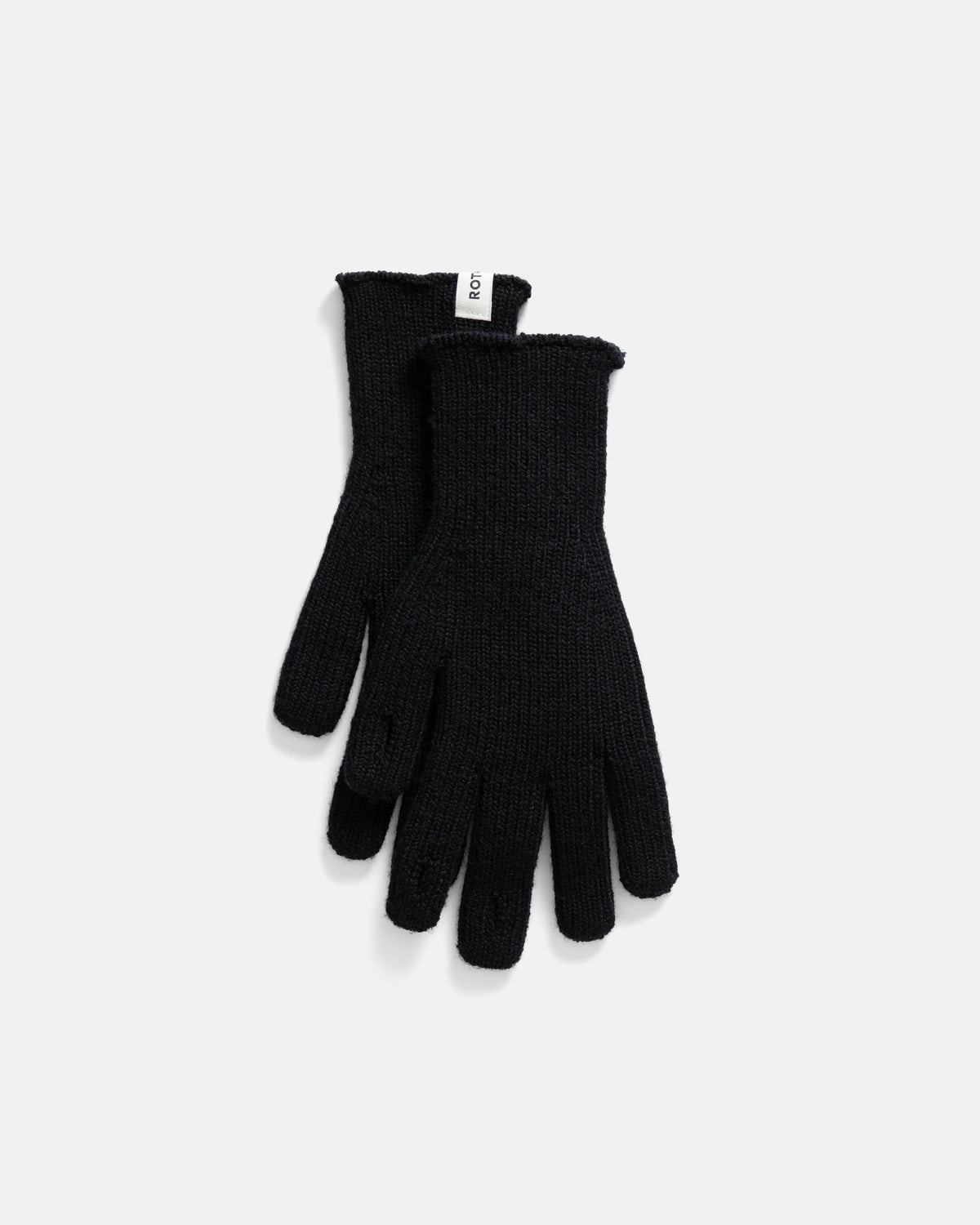 ROTOTO WASHABLE MERINO KNIT TOUCH GLOVES - BLACK