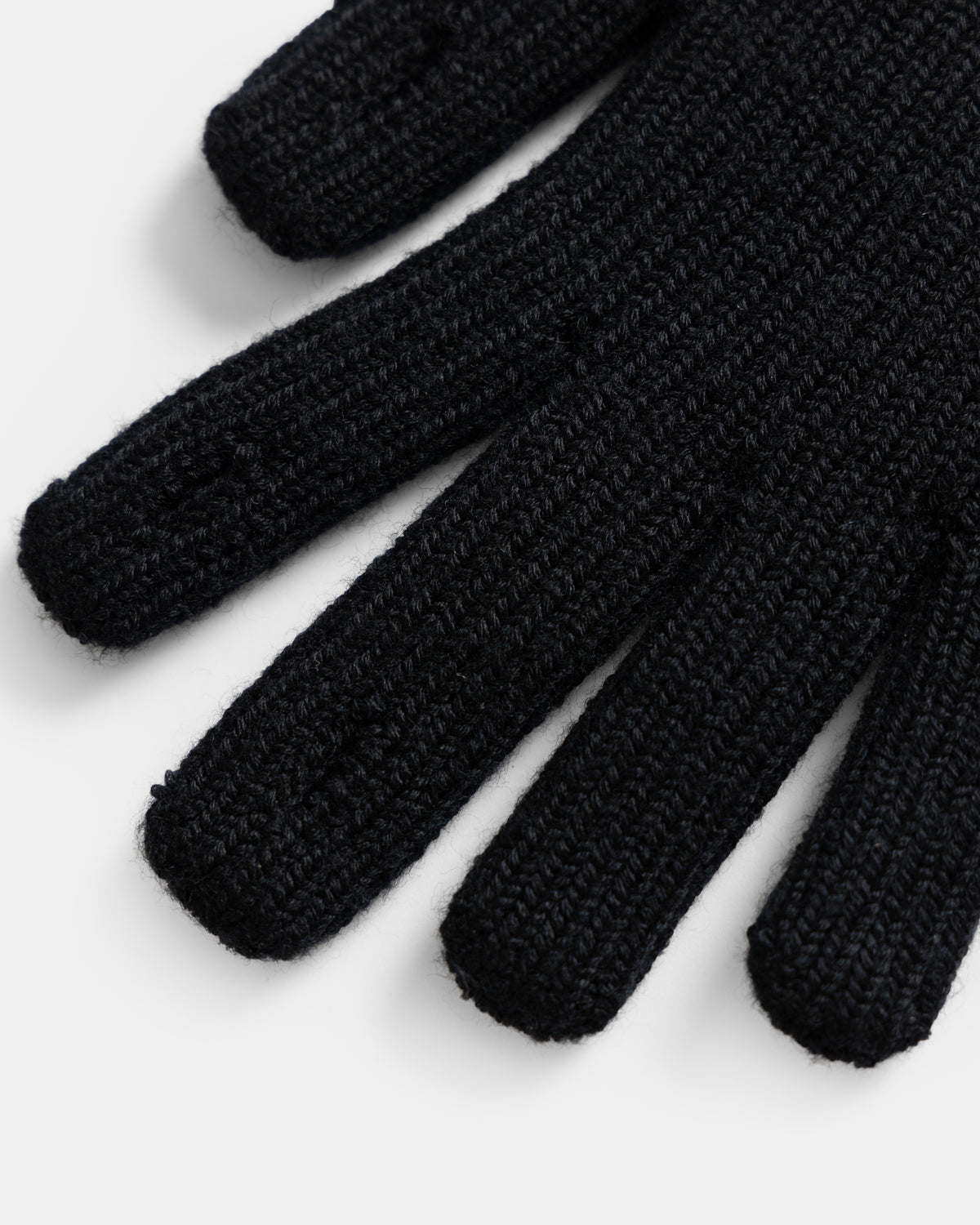 ROTOTO WASHABLE MERINO KNIT TOUCH GLOVES - BLACK