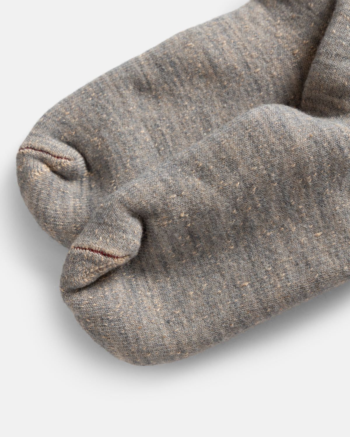ROTOTO DOUBLE FACE CREW SOCKS "MERINOWOOL & BROWN OG" - GRAY / BROWN