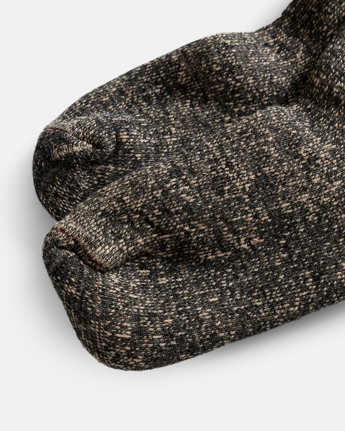 ROTOTO DOUBLE FACE CREW SOCKS "MERINOWOOL & BROWN OG" - BLACK / BROWN