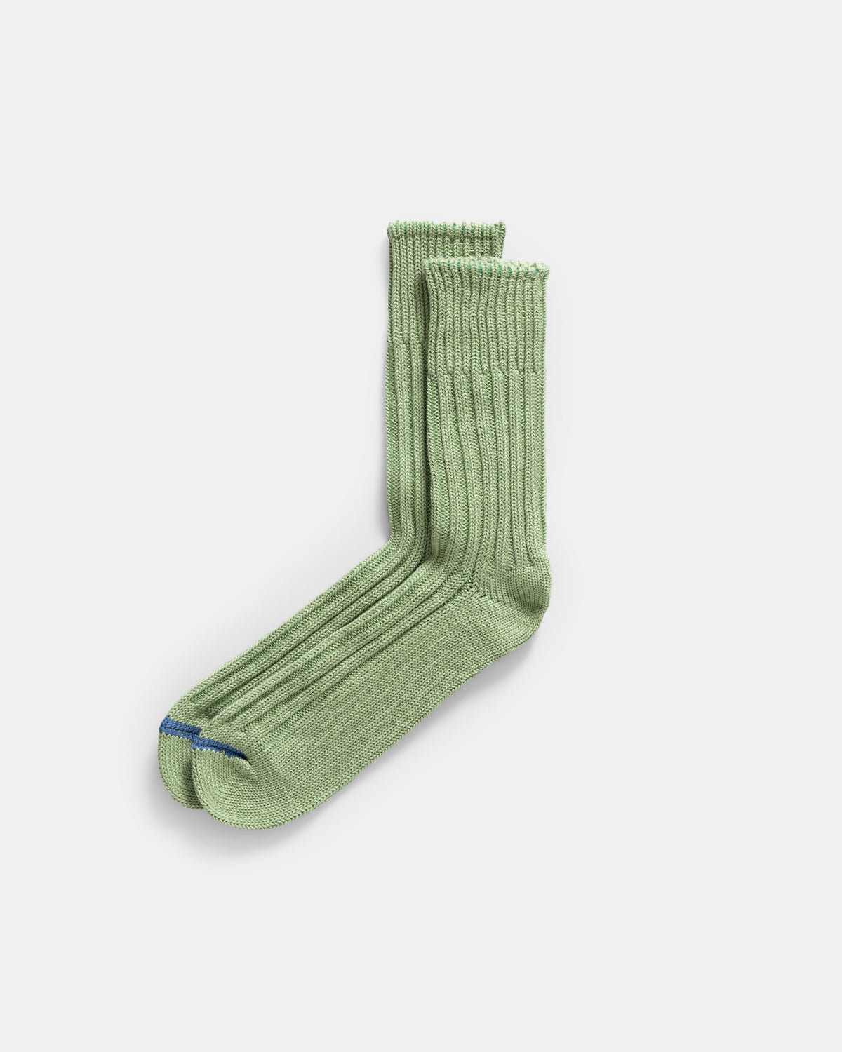 ROTOTO CHUNKY RIBBED CREW SOCKS - L. GREEN