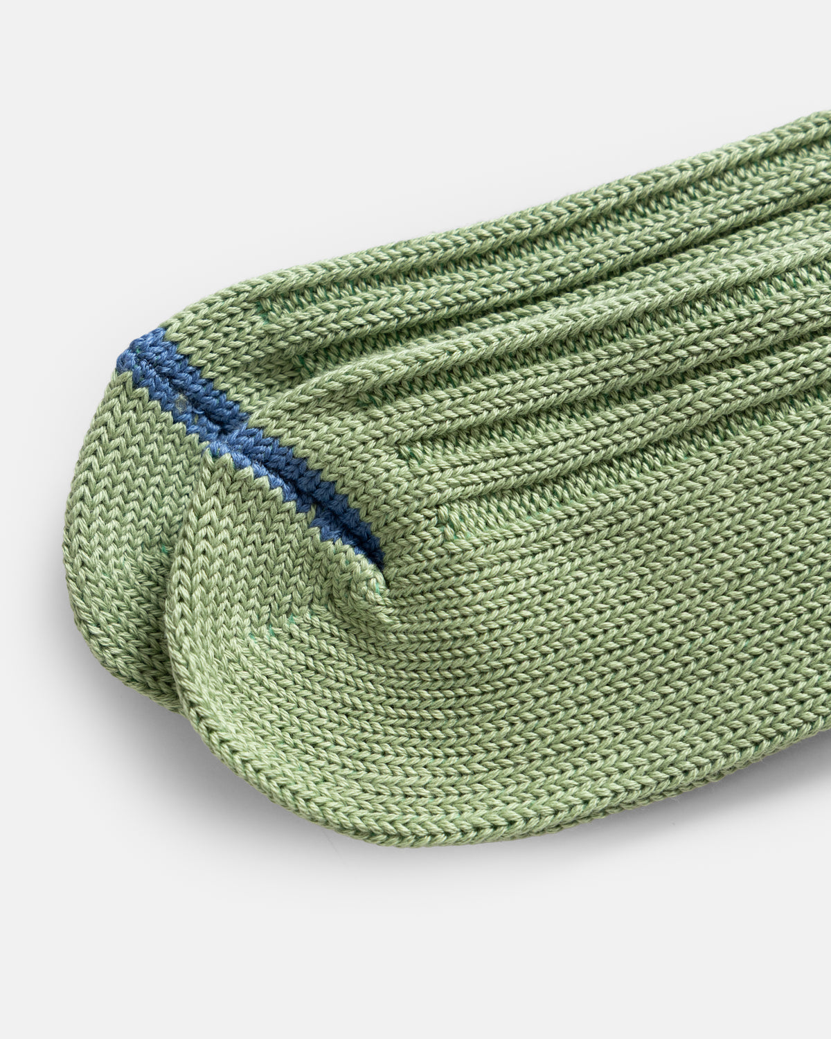 ROTOTO CHUNKY RIBBED CREW SOCKS - L. GREEN