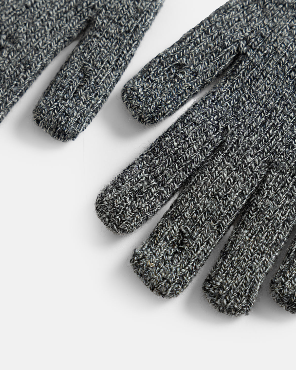 ROTOTO WASHABLE MERINO KNIT TOUCH GLOVES - MARL BLACK