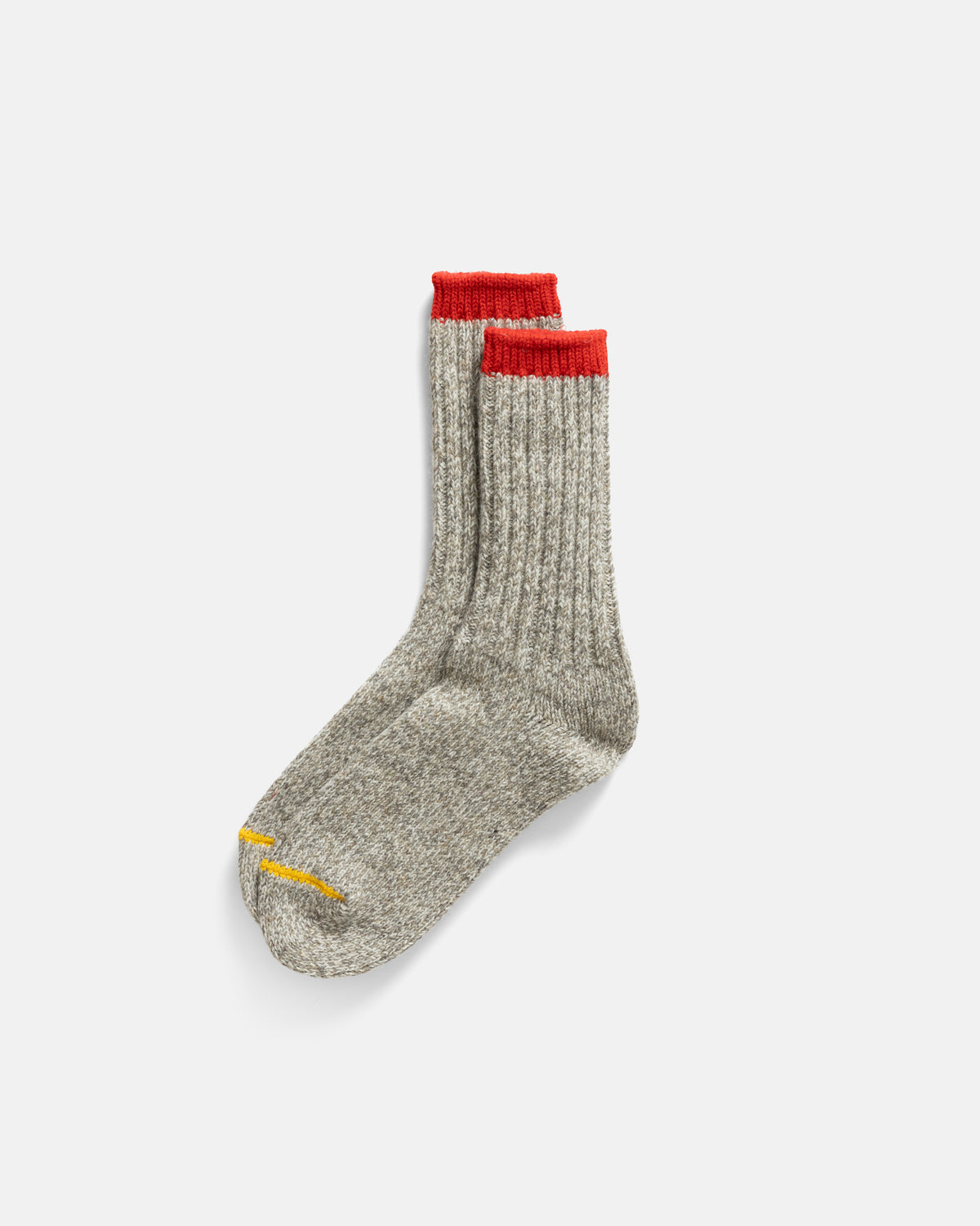 ROTOTO MERINO WOOL RAGG SOCKS - RED / YELLOW