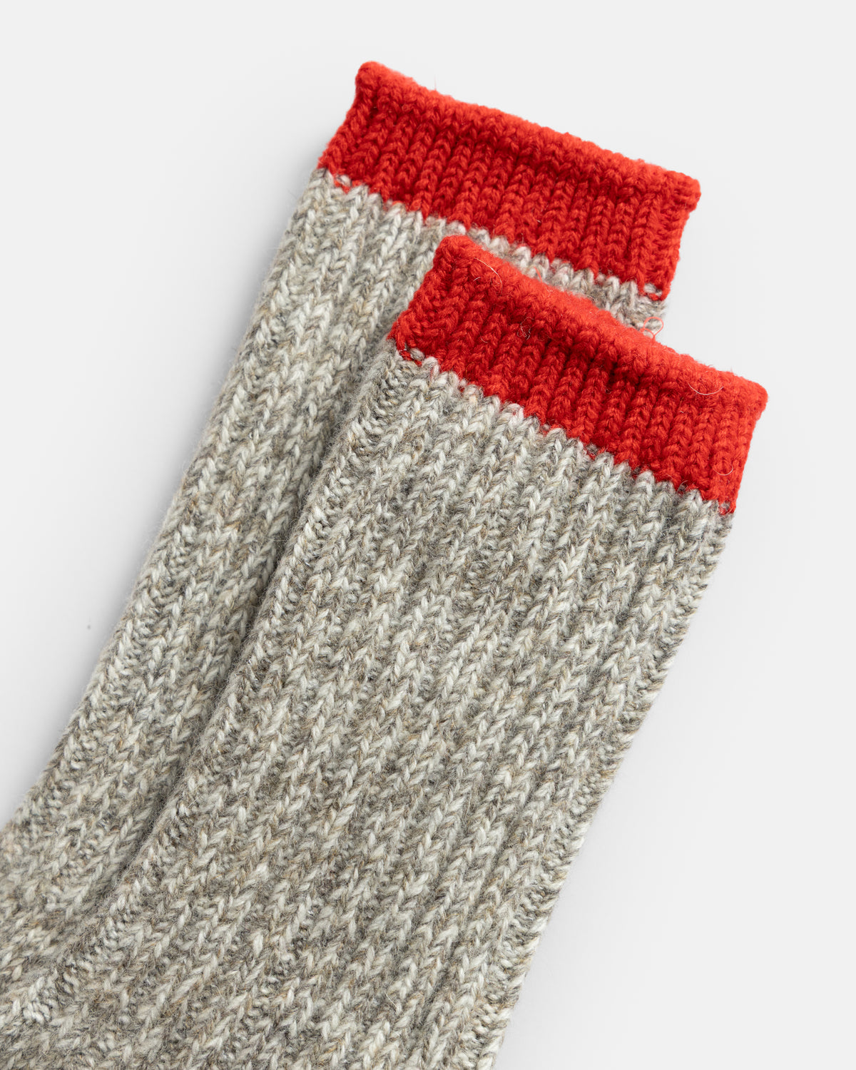 ROTOTO MERINO WOOL RAGG SOCKS - RED / YELLOW