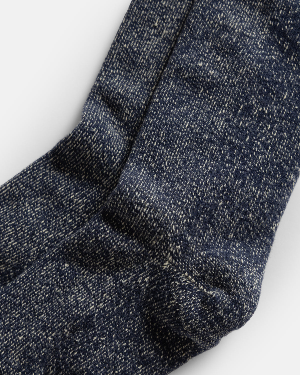 ROTOTO REVERSIBLE PILE SOCKS - NAVY / CREME