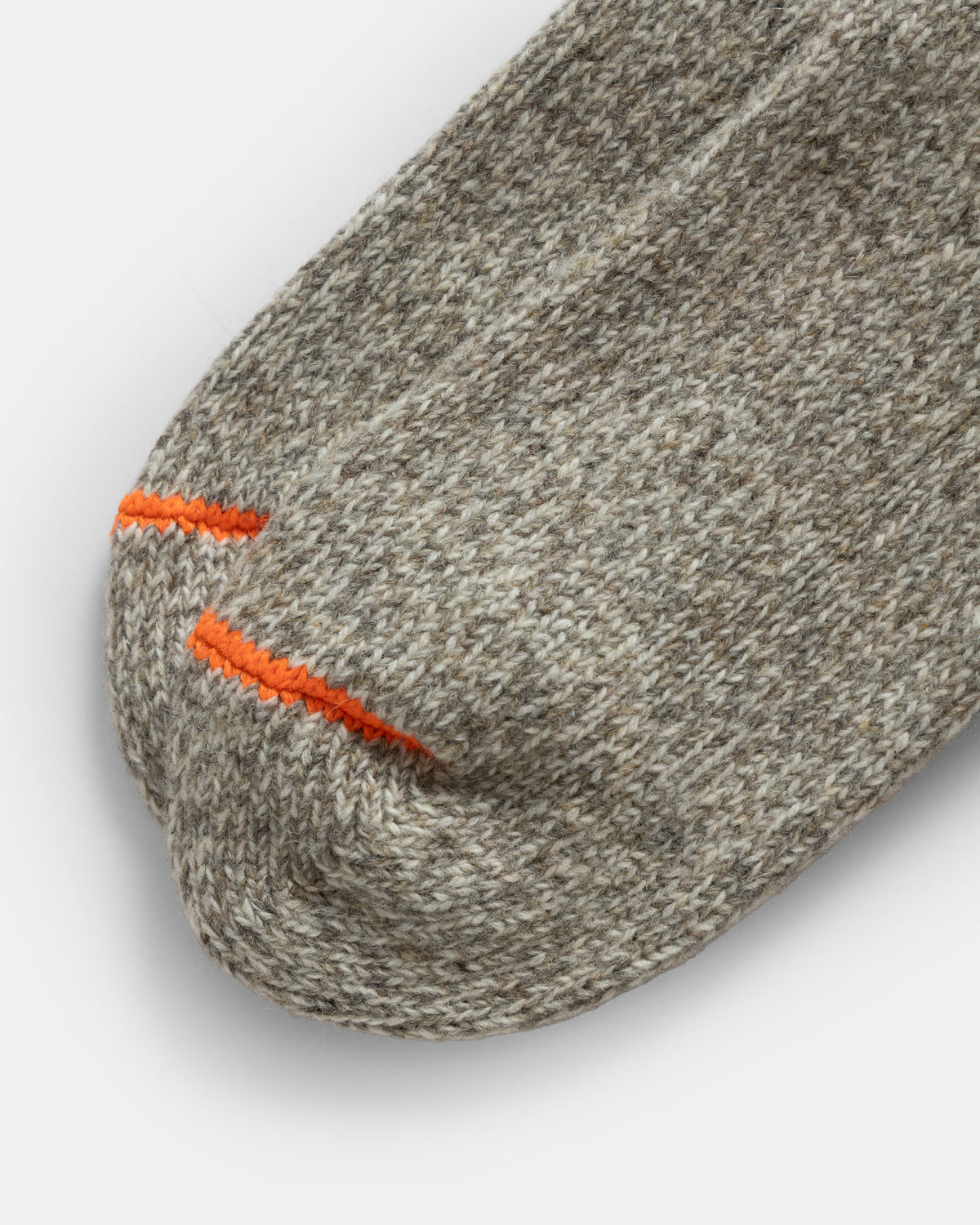 ROTOTO MERINO WOOL RAGG SOCKS - OLIVE / NEON ORANGE