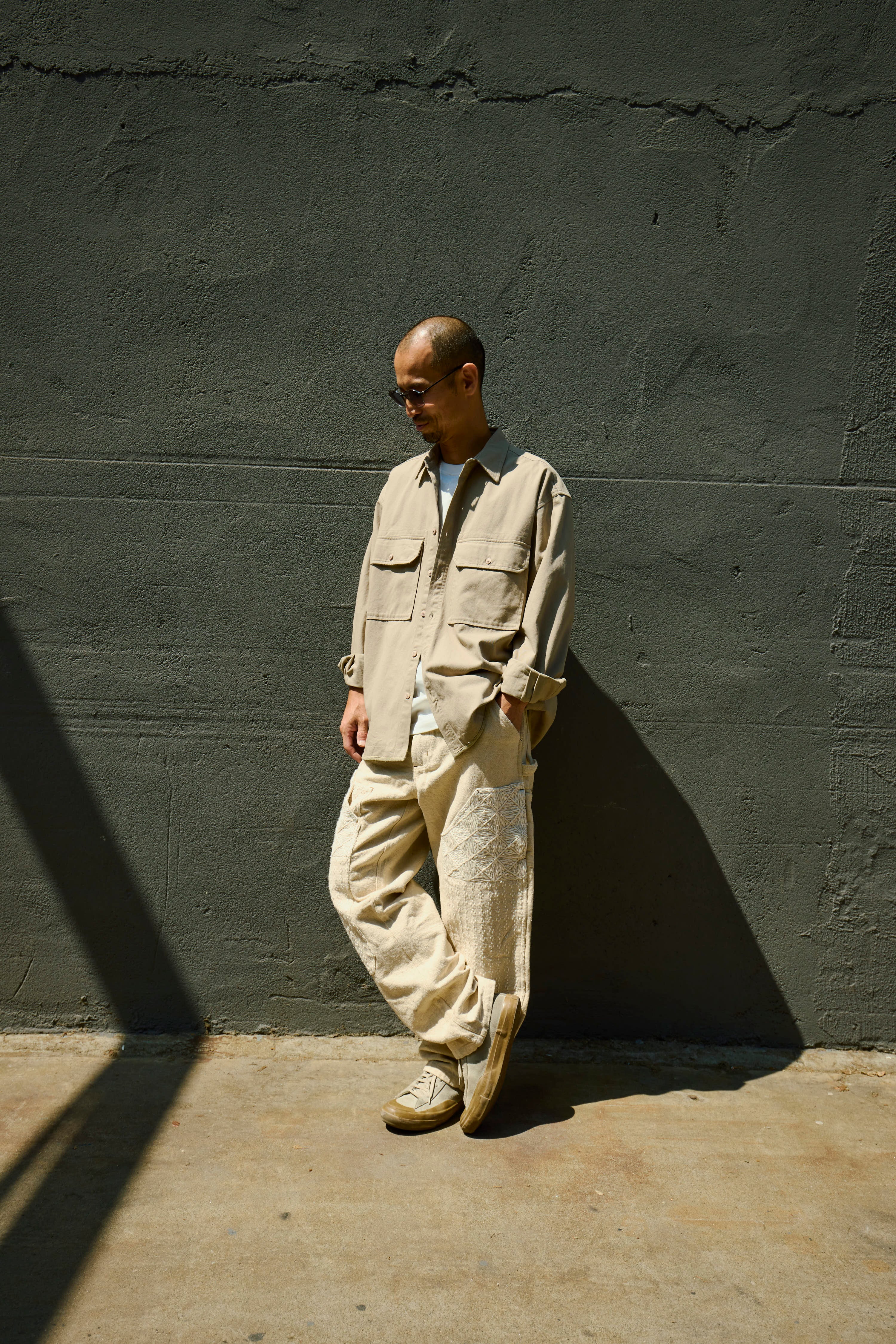 SHELTER SERVICE SHIRT - CRAMERTON BEIGE HOMEGROWN TWILL