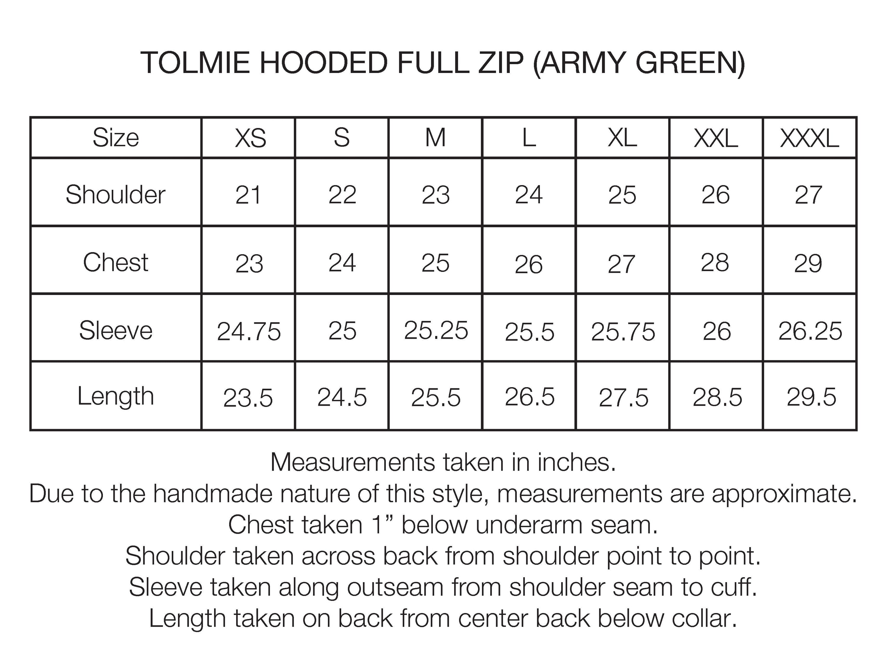 "ALL-SEASON OUTDOOR" TOLMIE FULLZIP SWEATSHIRT - FADED OLIVE / GOLDENROD 19oz. ALL COTTON FLEECE