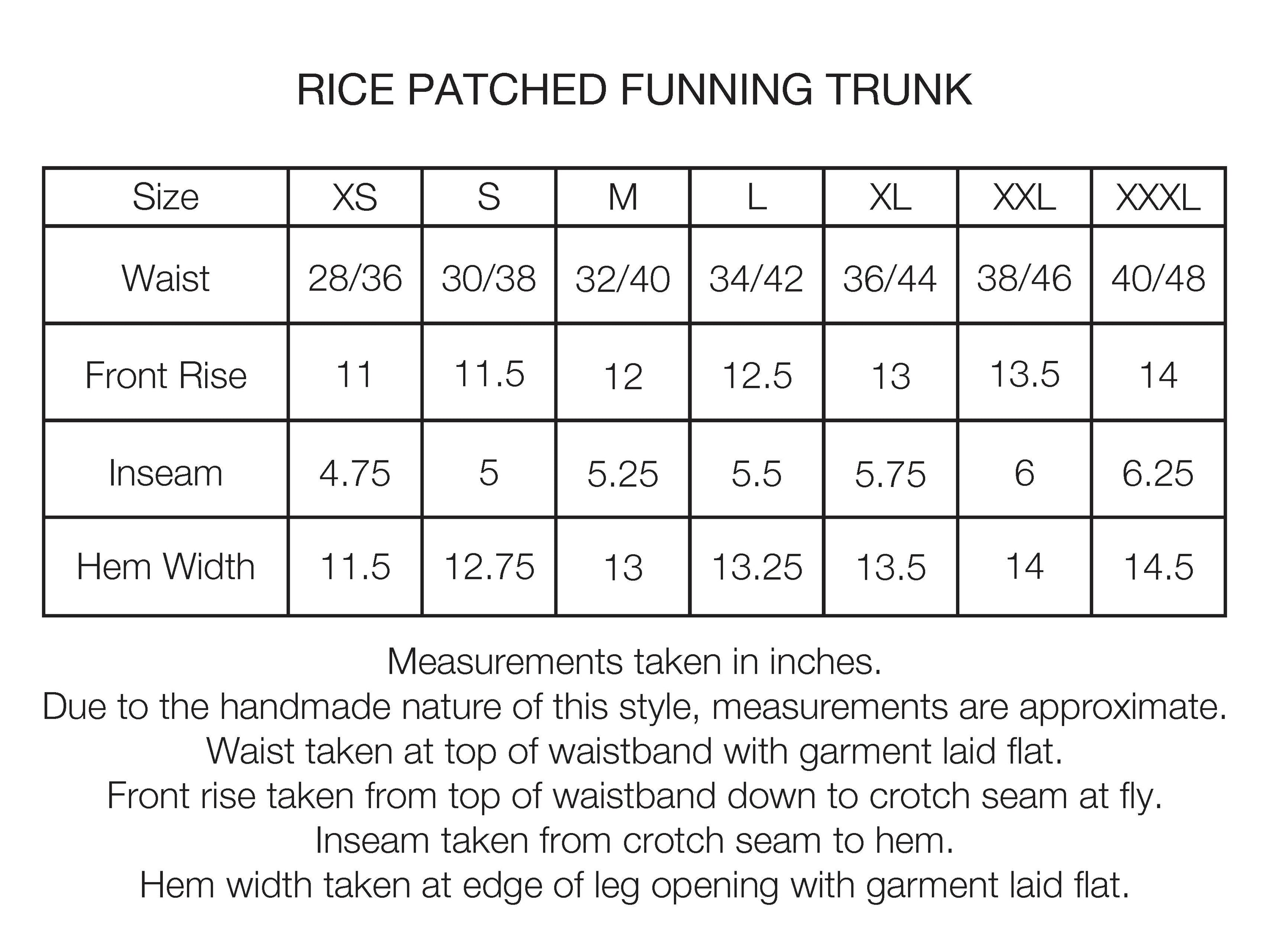 RICE SWIM TRUNK - DAN & WHIT'S RED WATER-REPELLENT NYLON