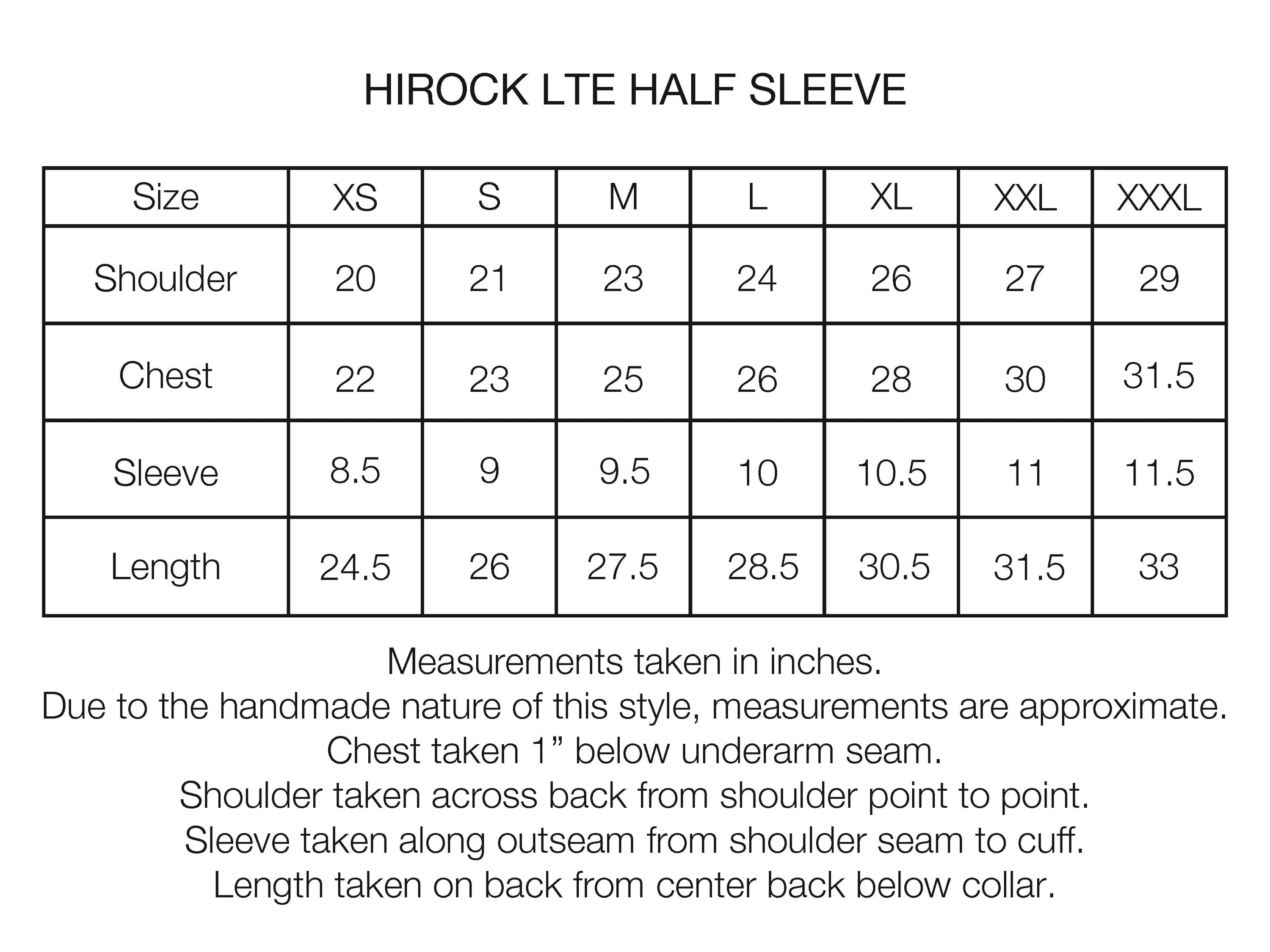 HIROCK LTE HALF SLEEVE CREWNECK - WHITE TECH COTTON LIGHTWEIGHT THERMAL