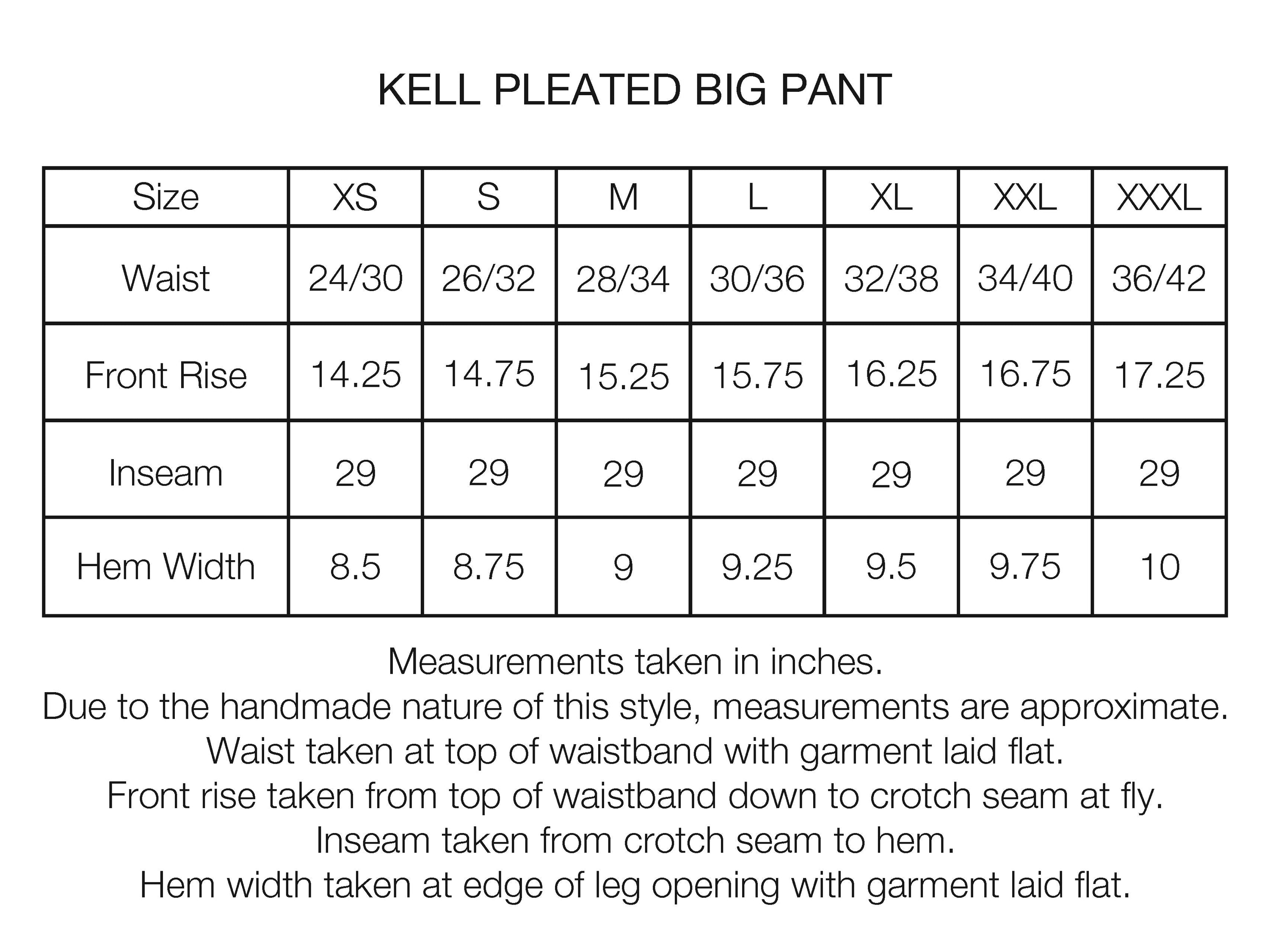 KELL PLEATED BIG PANT - DESTROYED SAGE COTTON RIPSTOP