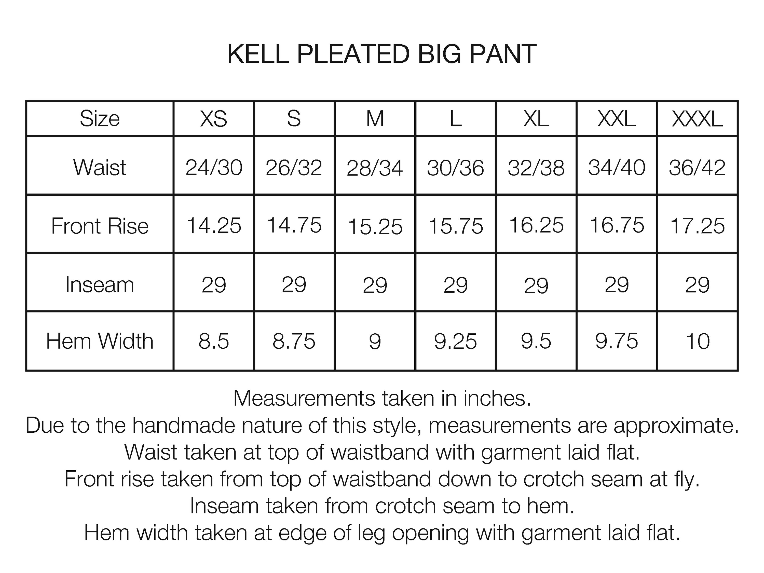 KELL PLEATED BIG PANT - DESTROYED SAGE COTTON RIPSTOP