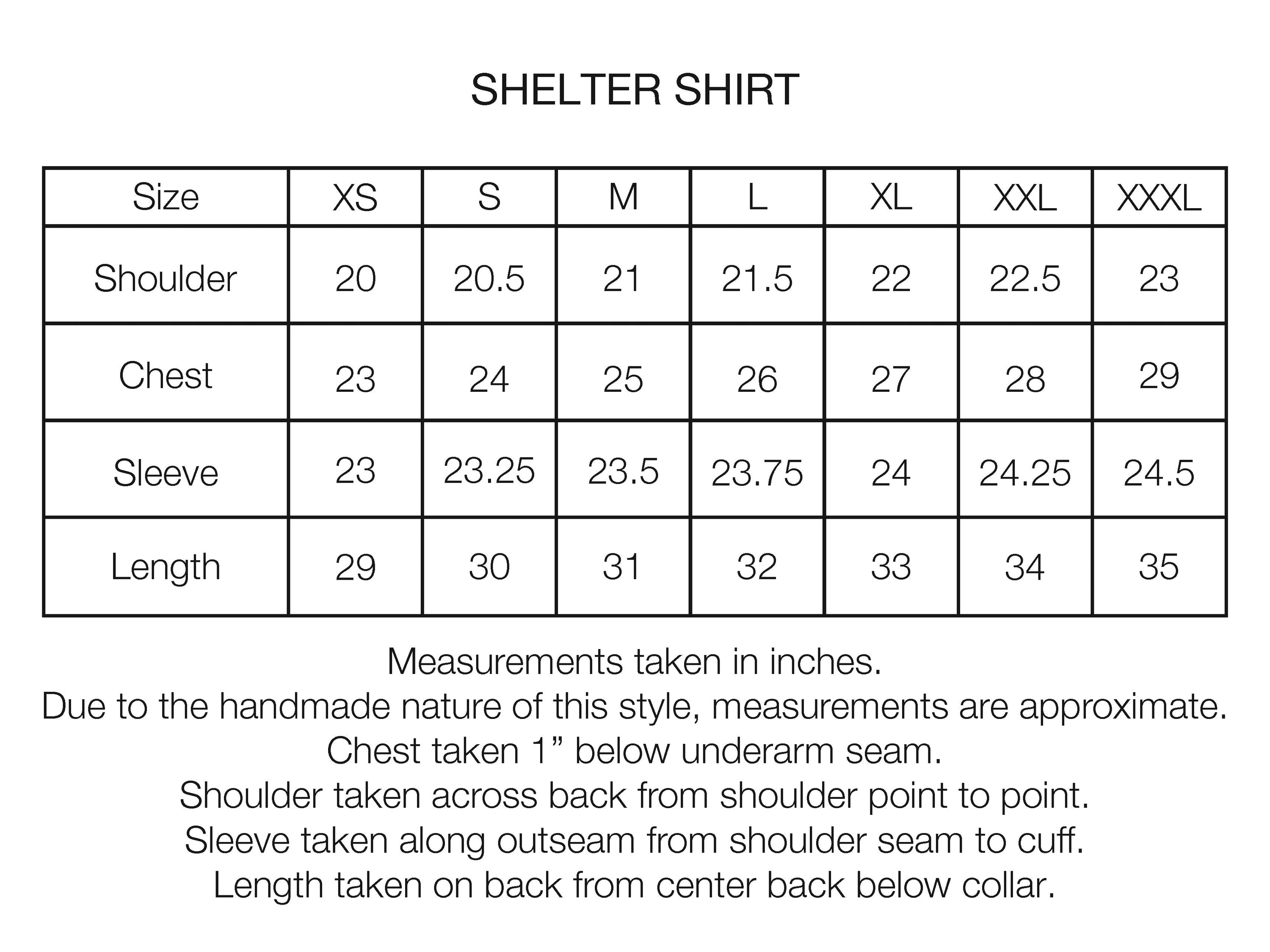 SHELTER SERVICE SHIRT - BLACK HOMEGROWN TWILL