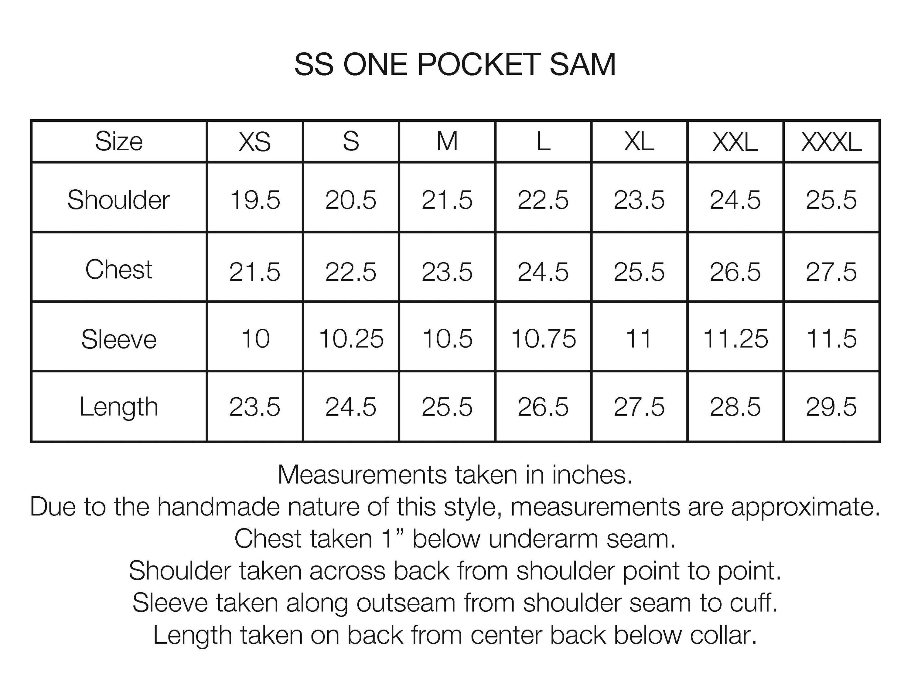 S/S SINGLE POCKET SAM SHIRT - ARMY / SAND / CHOCOLATE TWISTED STRIPE SUMMER COTTON / LINEN OXFORD