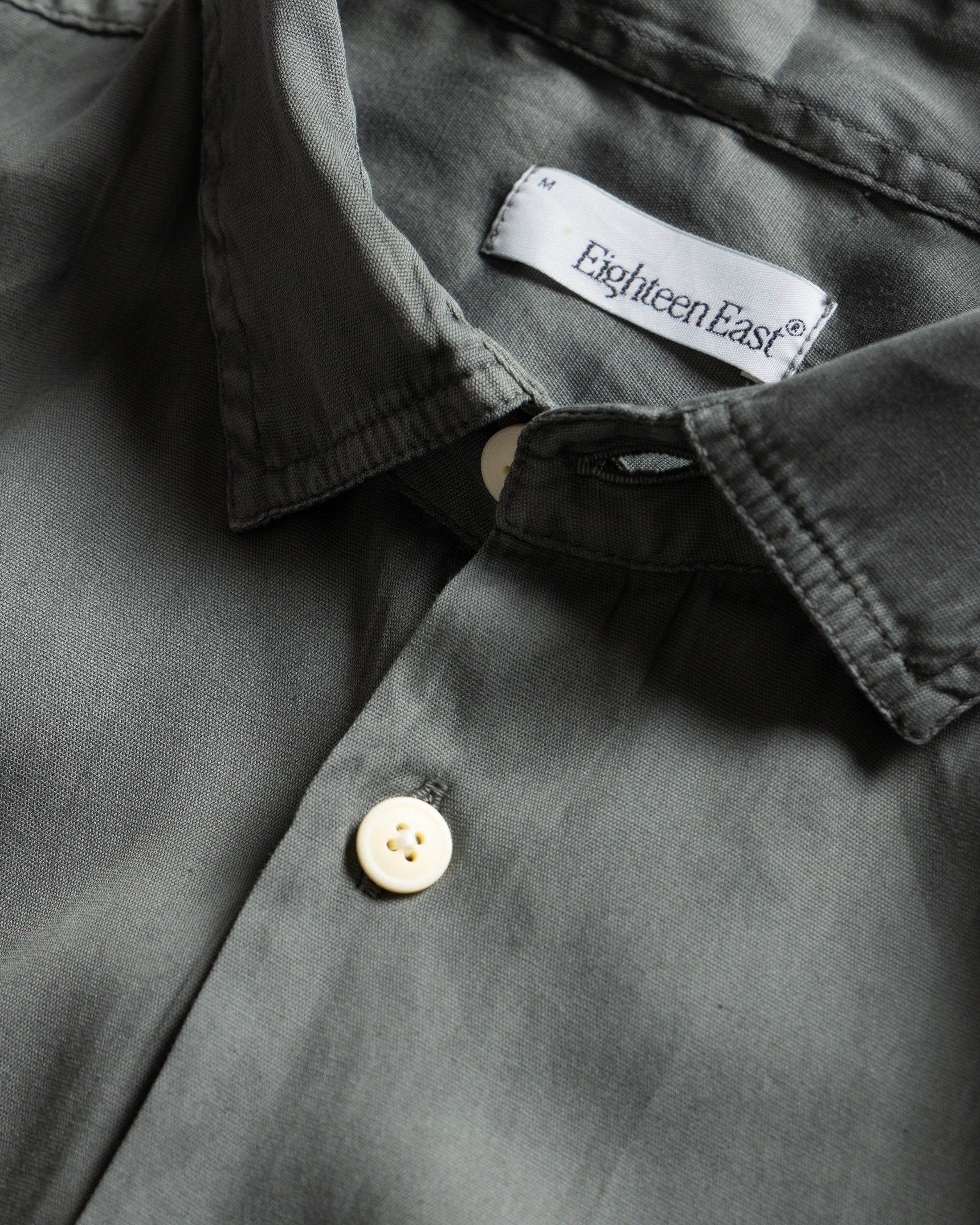 ALBERTO "PER LAVORO" SHIRT - FOLIAGE PIECE DYED SUVIN COTTON