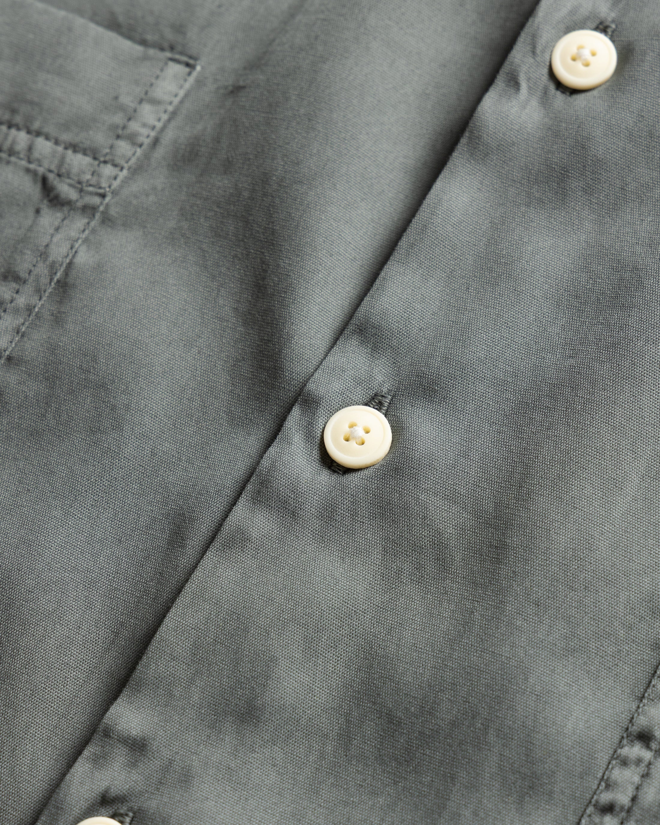 ALBERTO "PER LAVORO" SHIRT - FOLIAGE PIECE DYED SUVIN COTTON