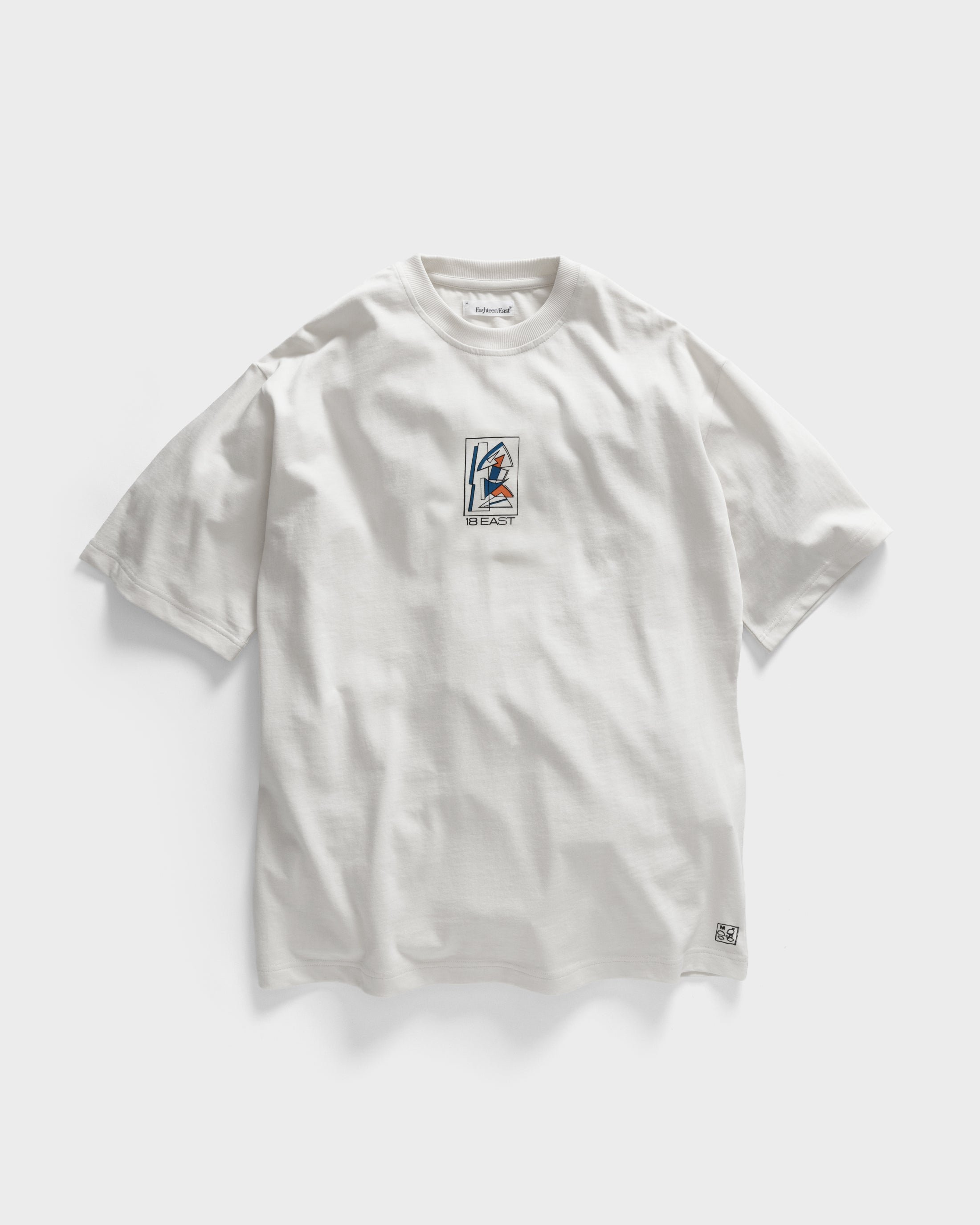 LINOCUT ALY TEE - WHITE 7.75 oz. ALL SEASON COTTON JERSEY