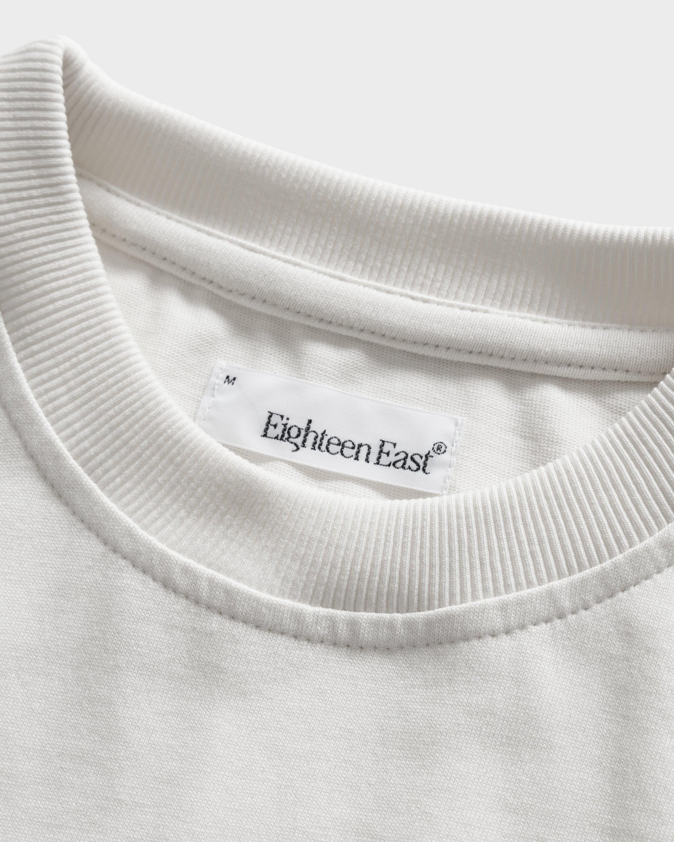 LINOCUT ALY TEE - WHITE 7.75 oz. ALL SEASON COTTON JERSEY