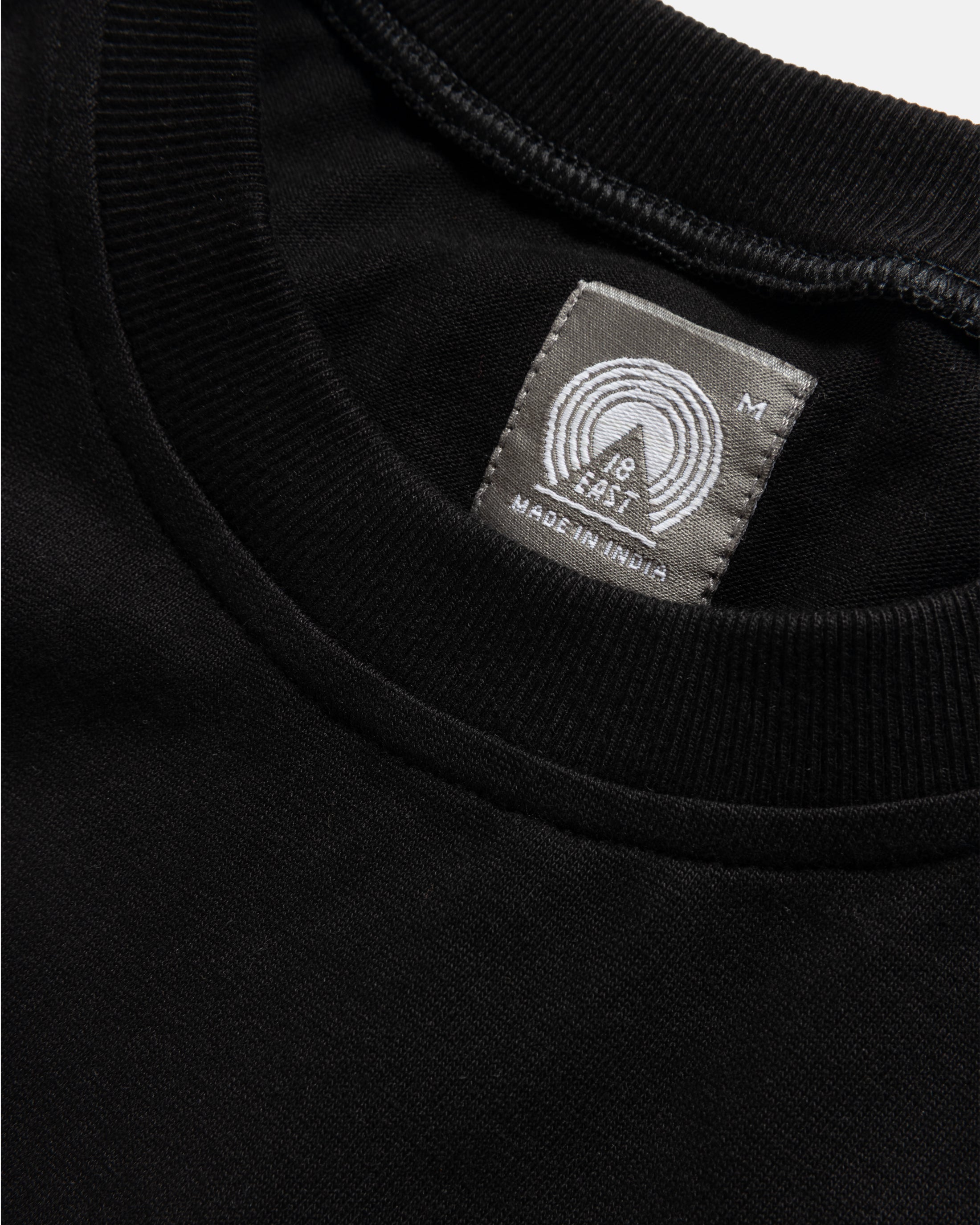 ALY TEE - BLACK 7.75 oz. ALL SEASON COTTON JERSEY – 18 East