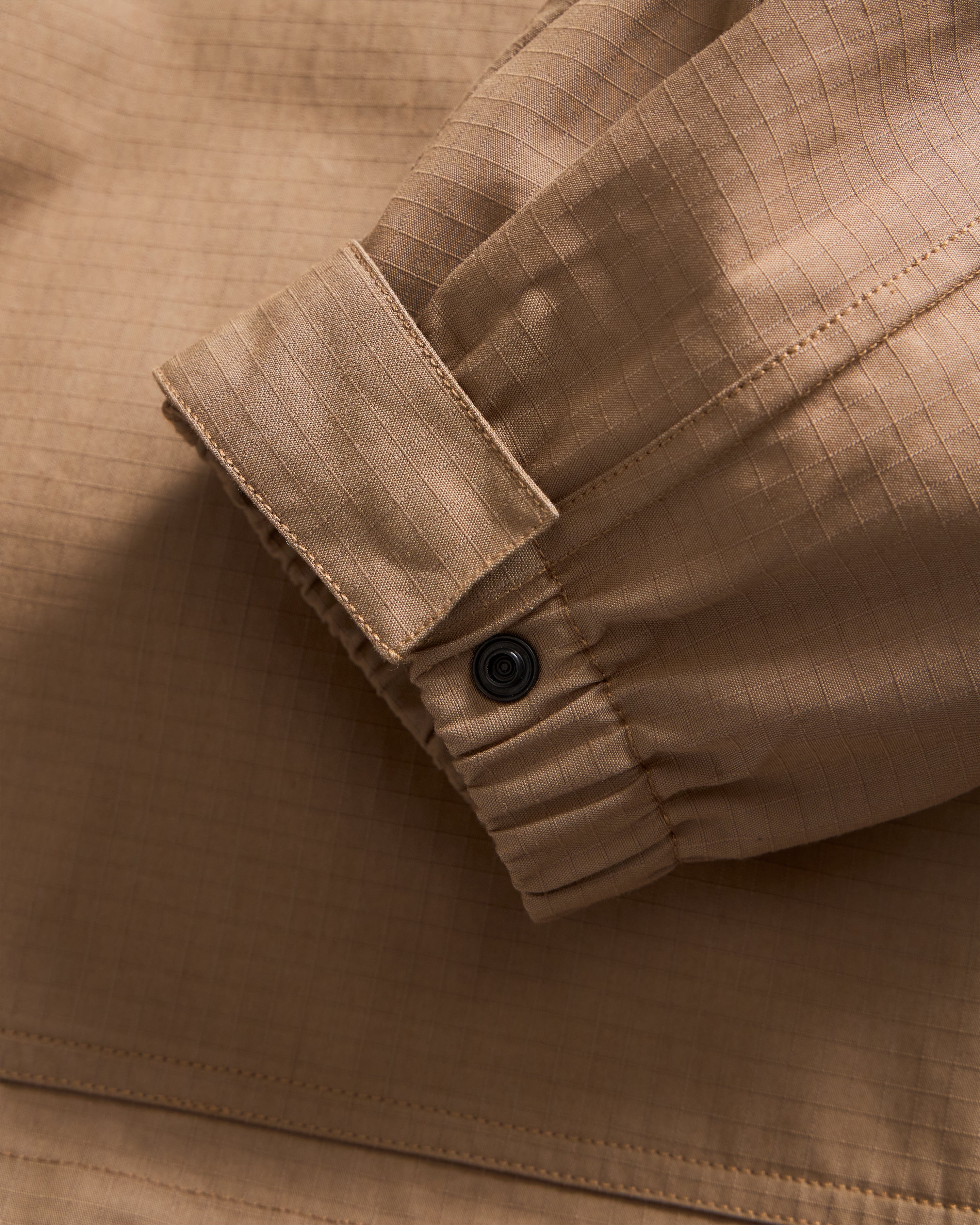 ARCHIVI PULLOVER ANORAK - ALMOND COTTON / NYLON RIPSTOP