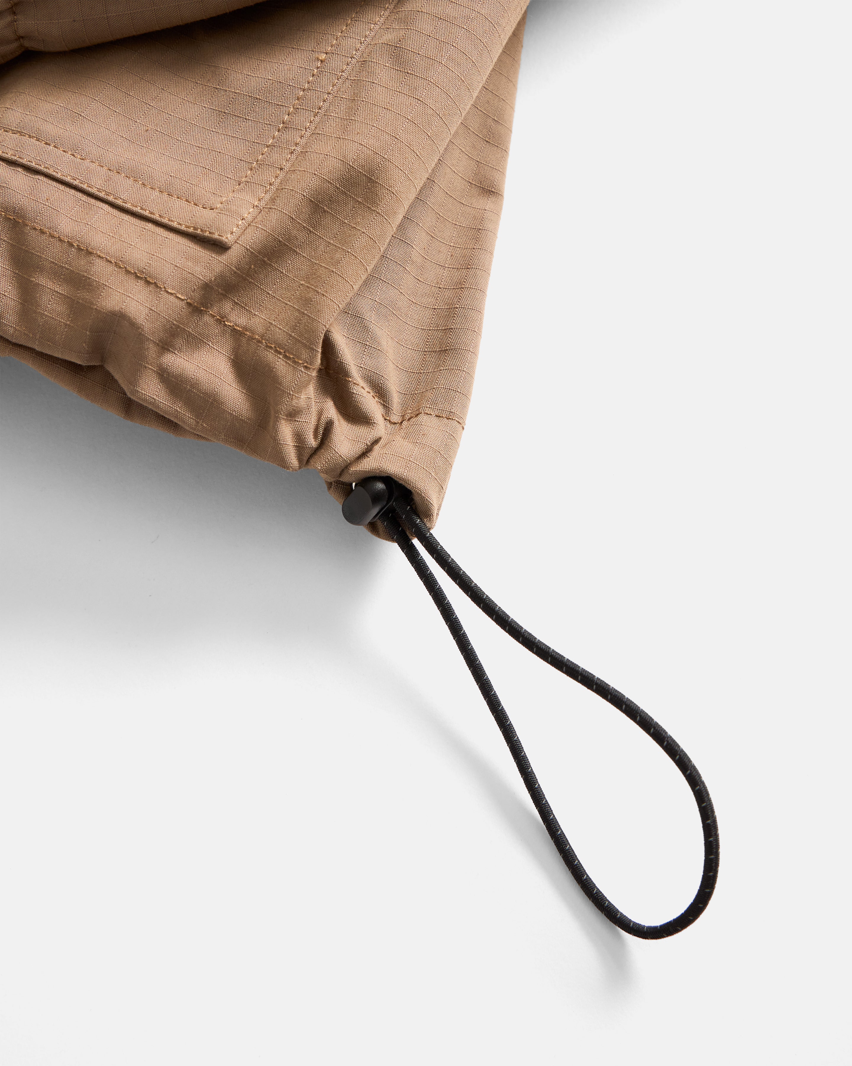 ARCHIVI PULLOVER ANORAK - ALMOND COTTON / NYLON RIPSTOP