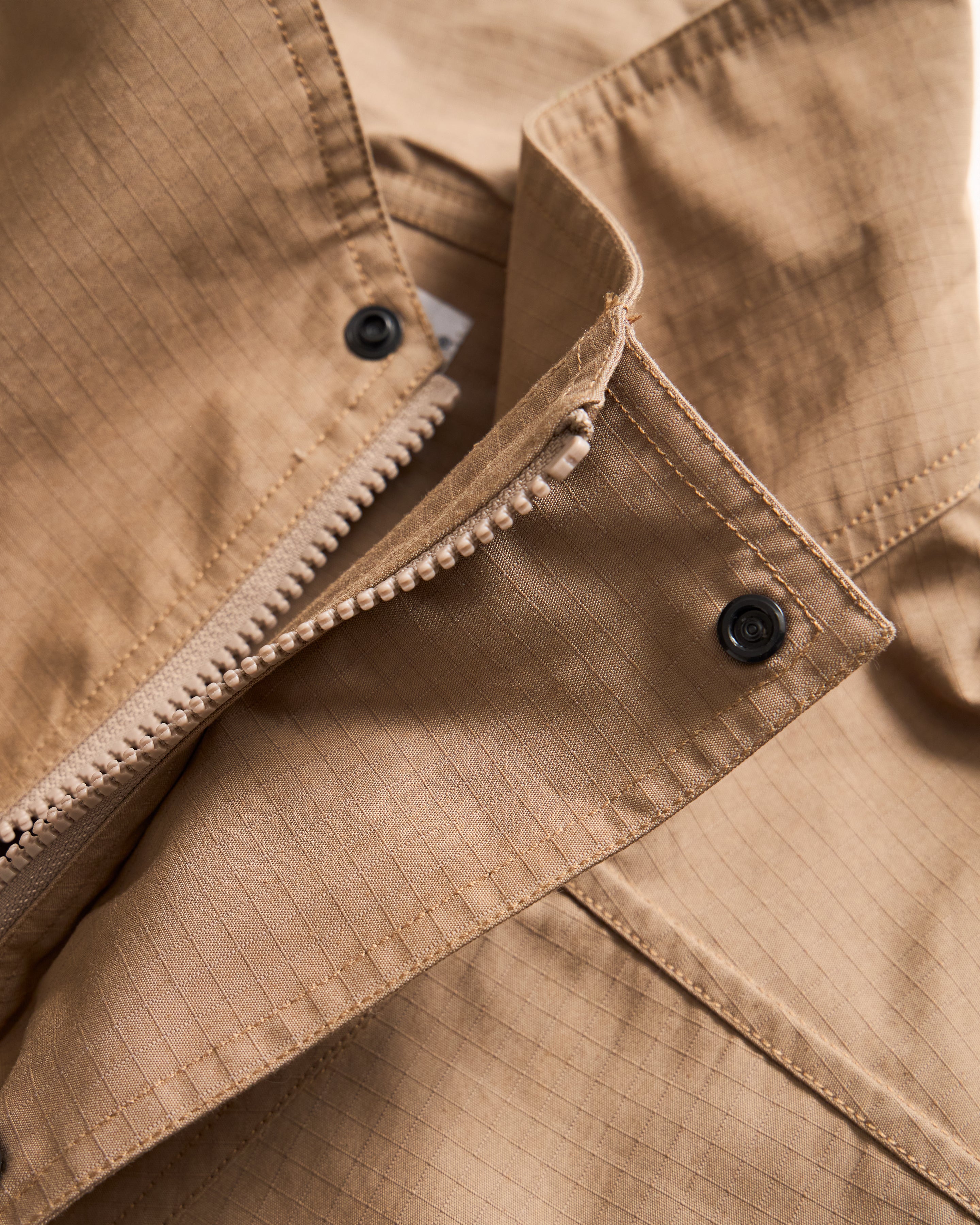 FINAL 1 Archive ナイロンジャケット アーカイブ ARCHIVI PULLOVER ANORAK - ALMOND COTTON / NYLON RIPSTOP – 18 East