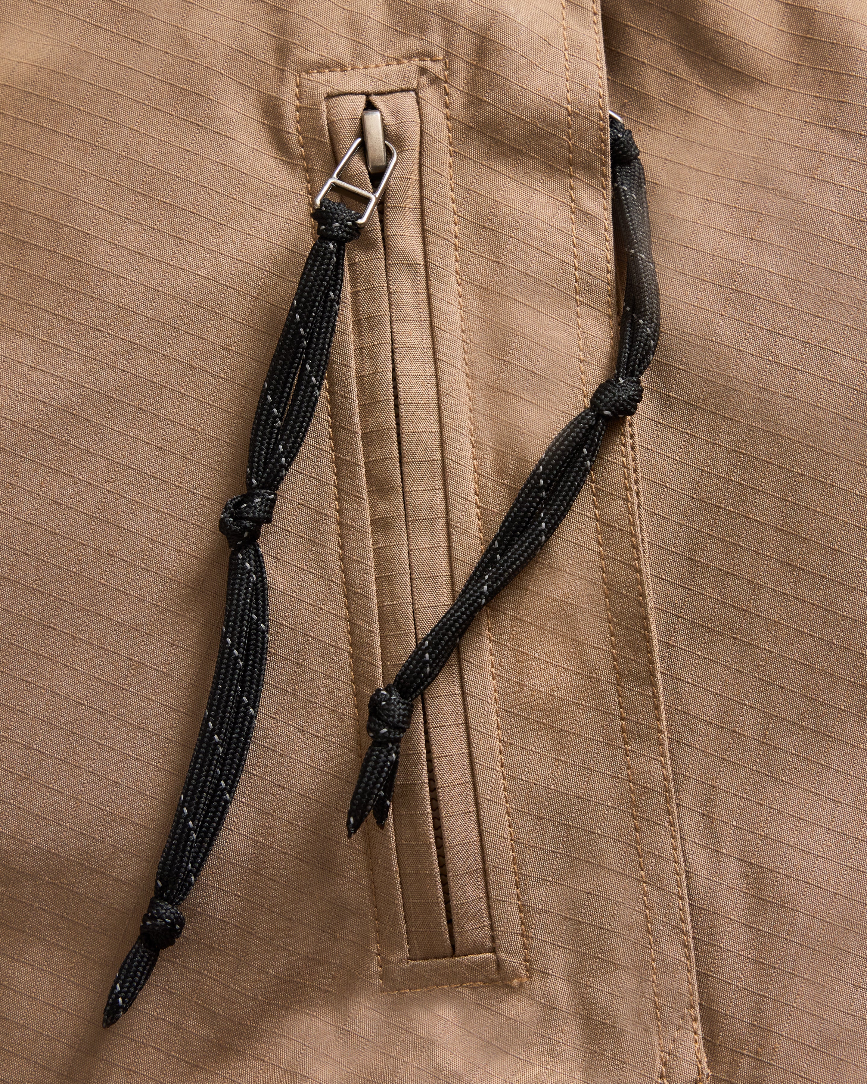 ARCHIVI PULLOVER ANORAK - ALMOND COTTON / NYLON RIPSTOP