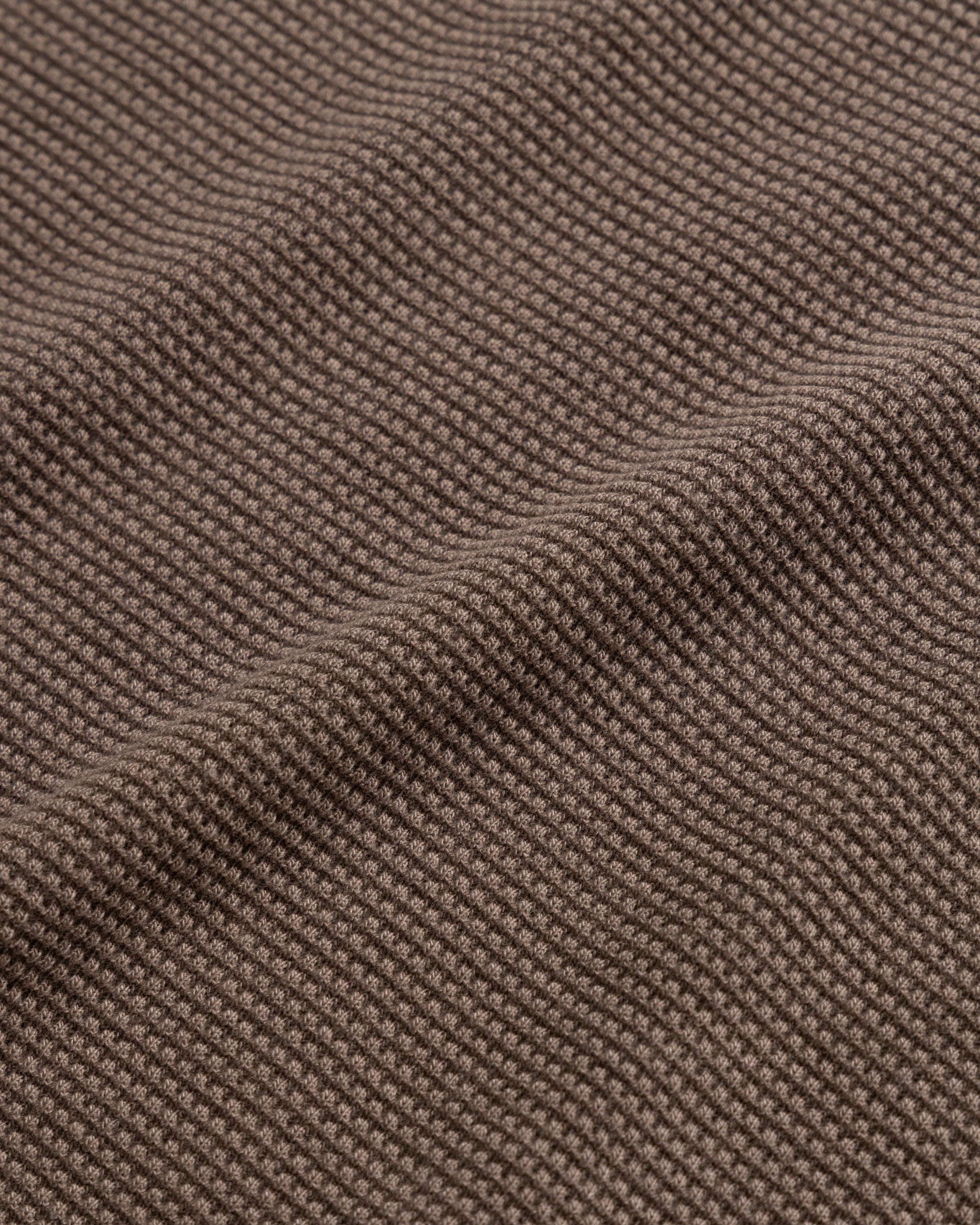 ARIZ LONG SLEEVE CREWNECK - FALCON BROWN LIGHTWEIGHT TECH COTTON THERMAL