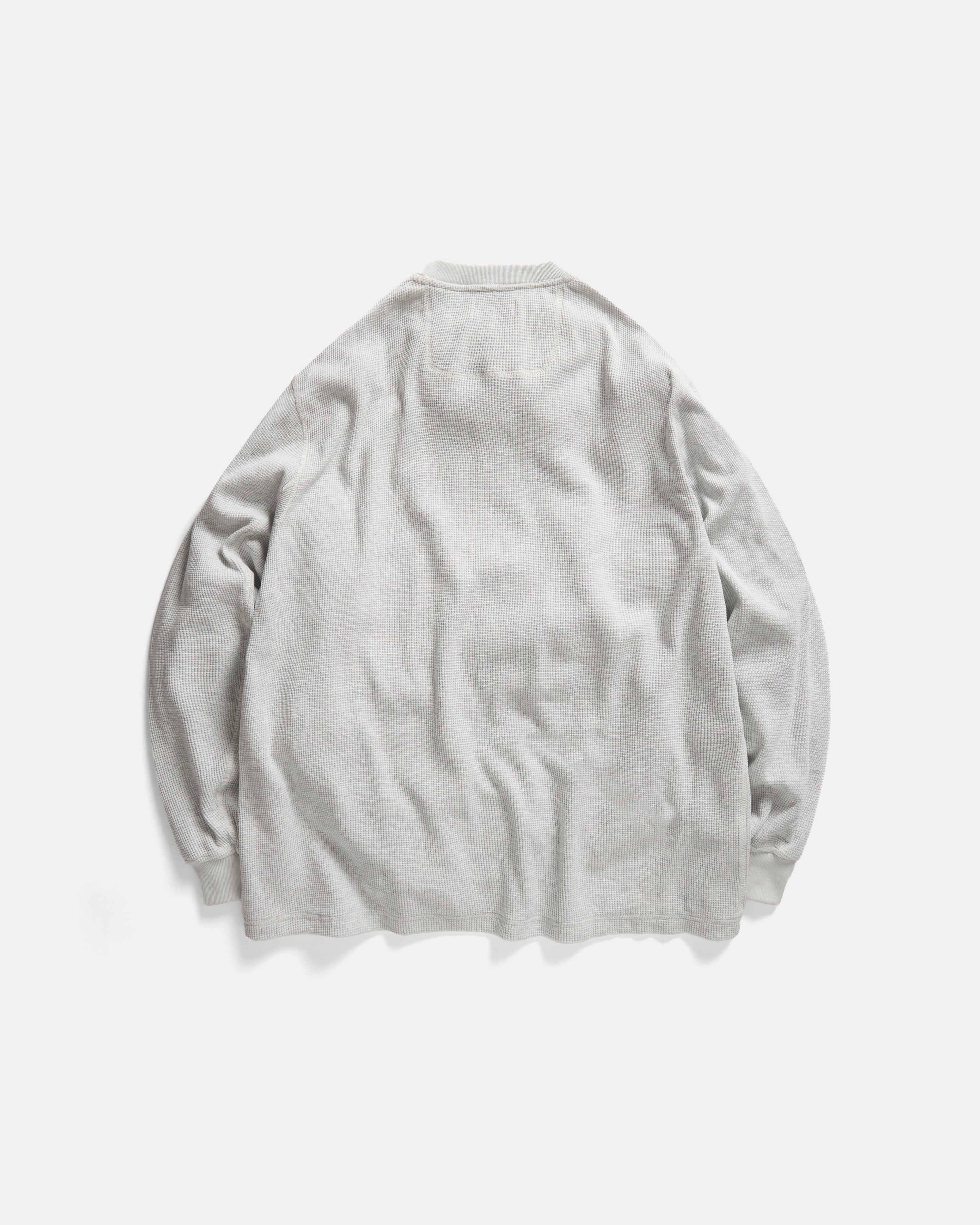 ARIZ LONG SLEEVE CREWNECK - PRACTICE HEATHER LIGHTWEIGHT TECH COTTON THERMAL