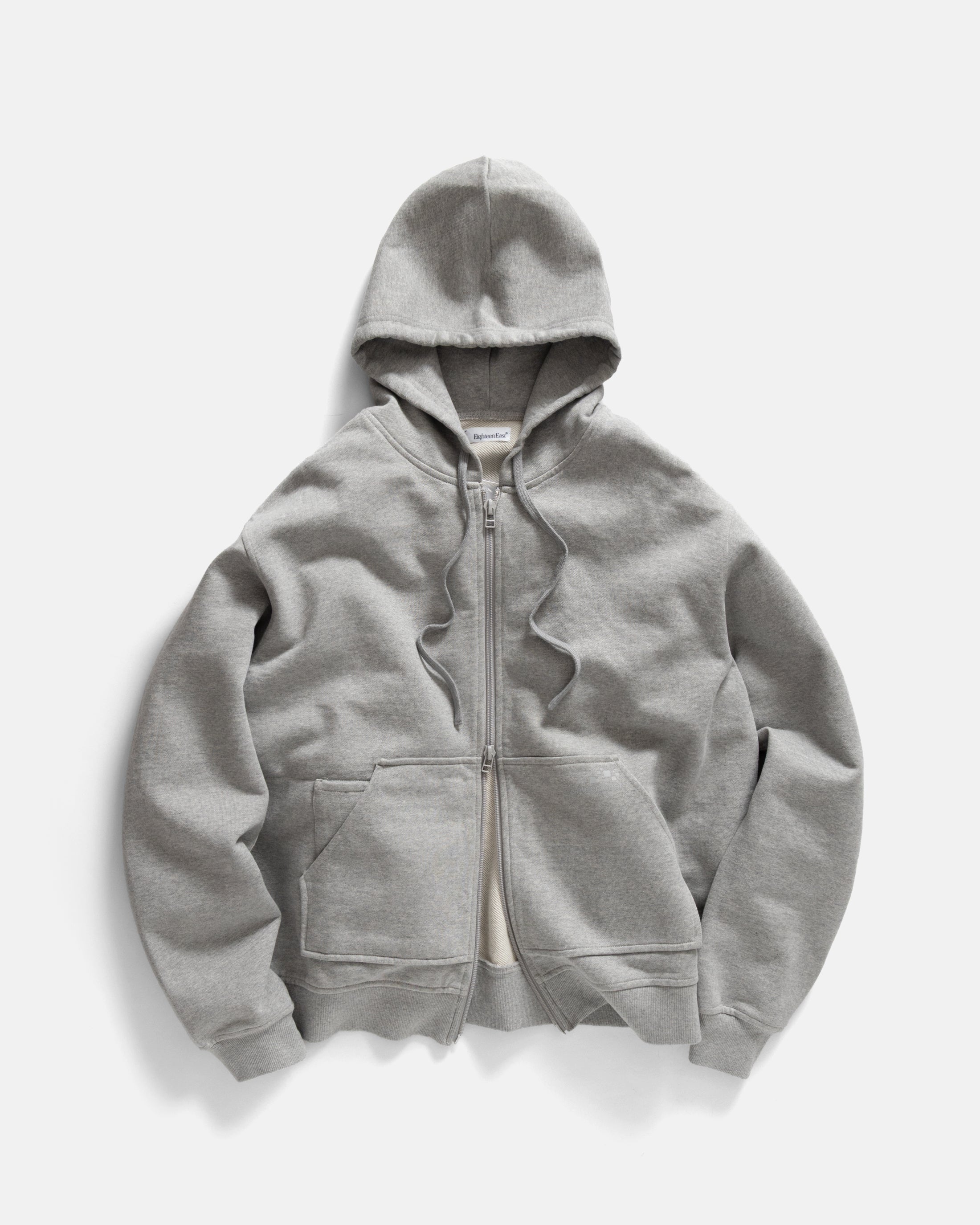 ARROTT FULLZIP SWEATSHIRT - PRACTICE HEATHER 19oz. ALL COTTON LOOPBACK TERRY FLEECE