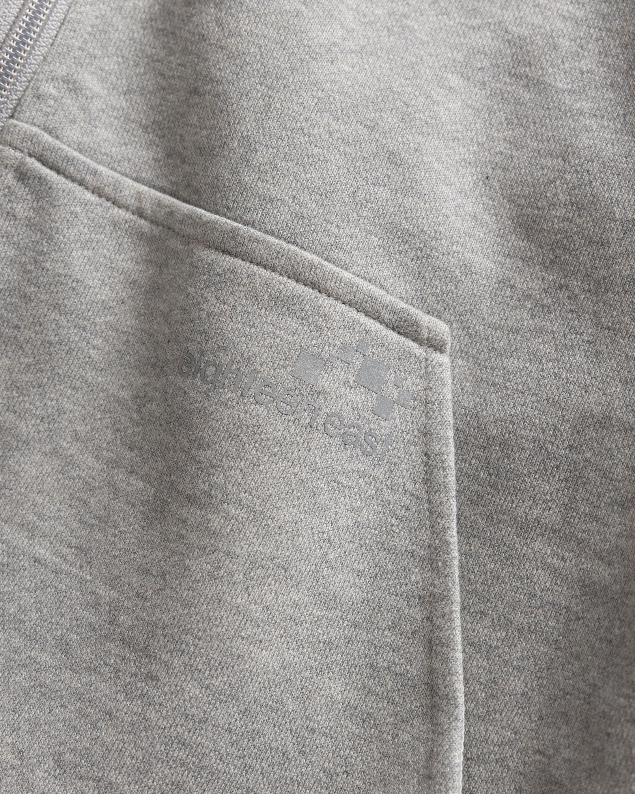 ARROTT FULLZIP SWEATSHIRT - PRACTICE HEATHER 19oz. ALL COTTON LOOPBACK TERRY FLEECE