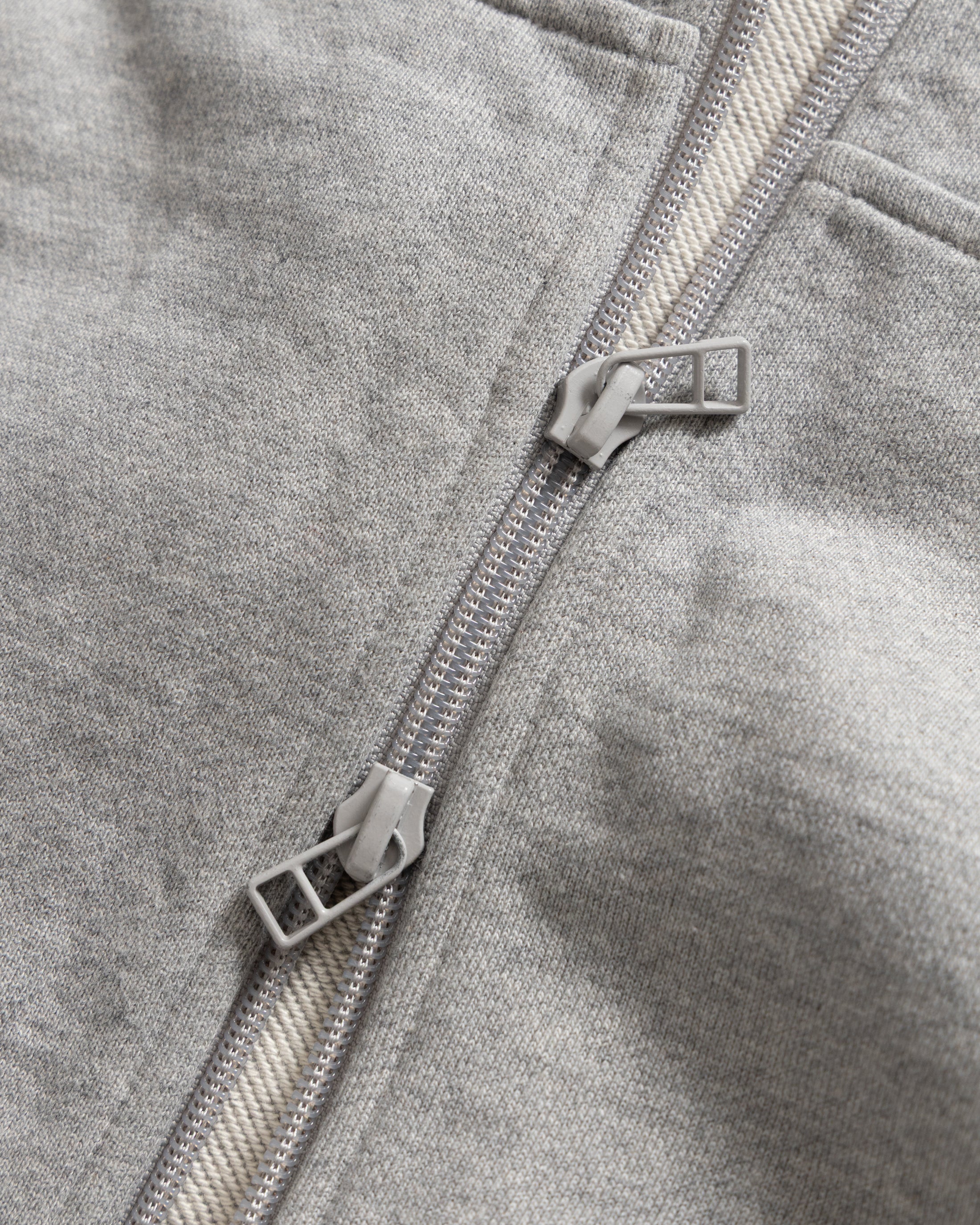 ARROTT FULLZIP SWEATSHIRT - PRACTICE HEATHER 19oz. ALL COTTON LOOPBACK TERRY FLEECE