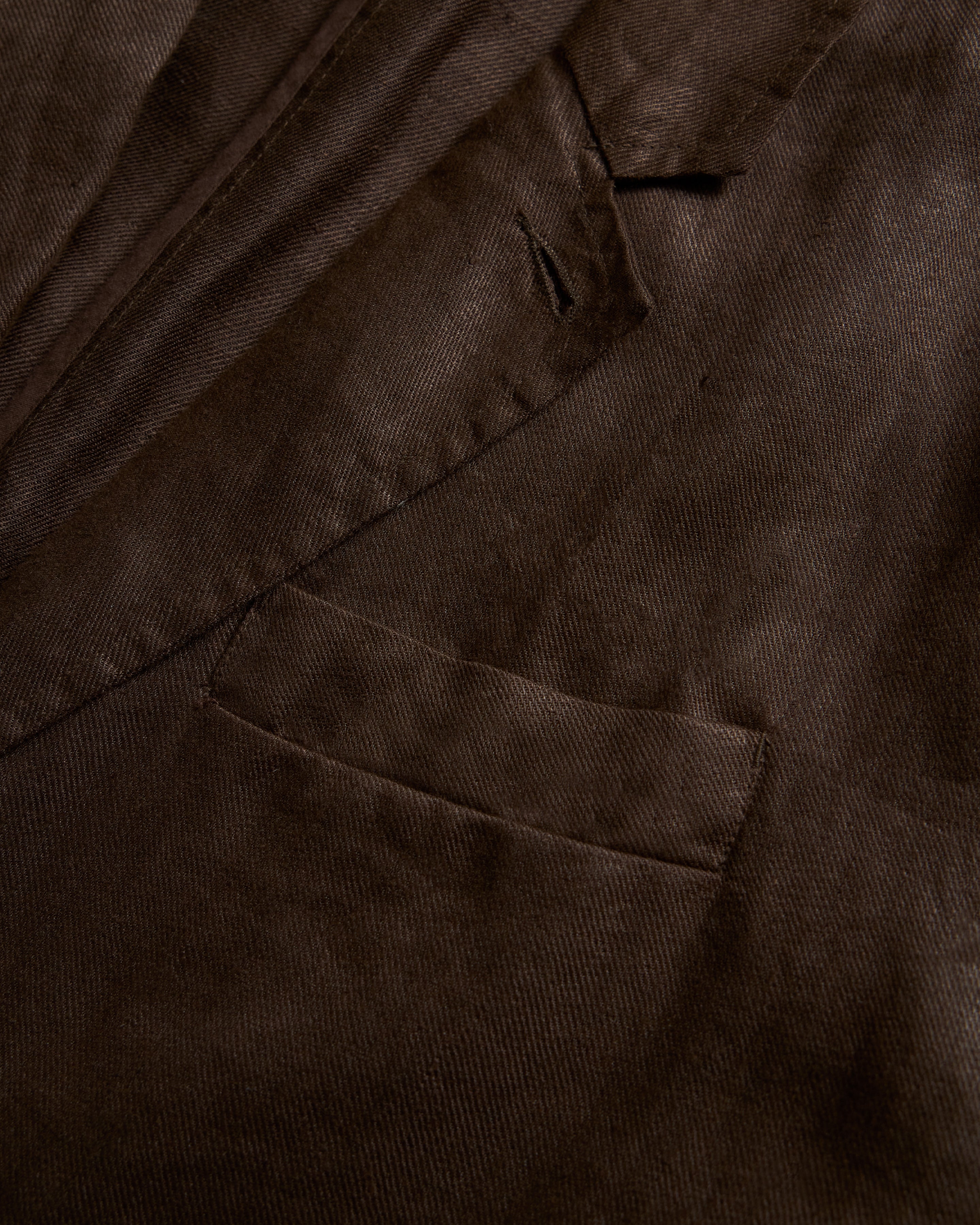 ASHEVILLE OVERSIZED BLAZER - CACAO LINEN TWILL