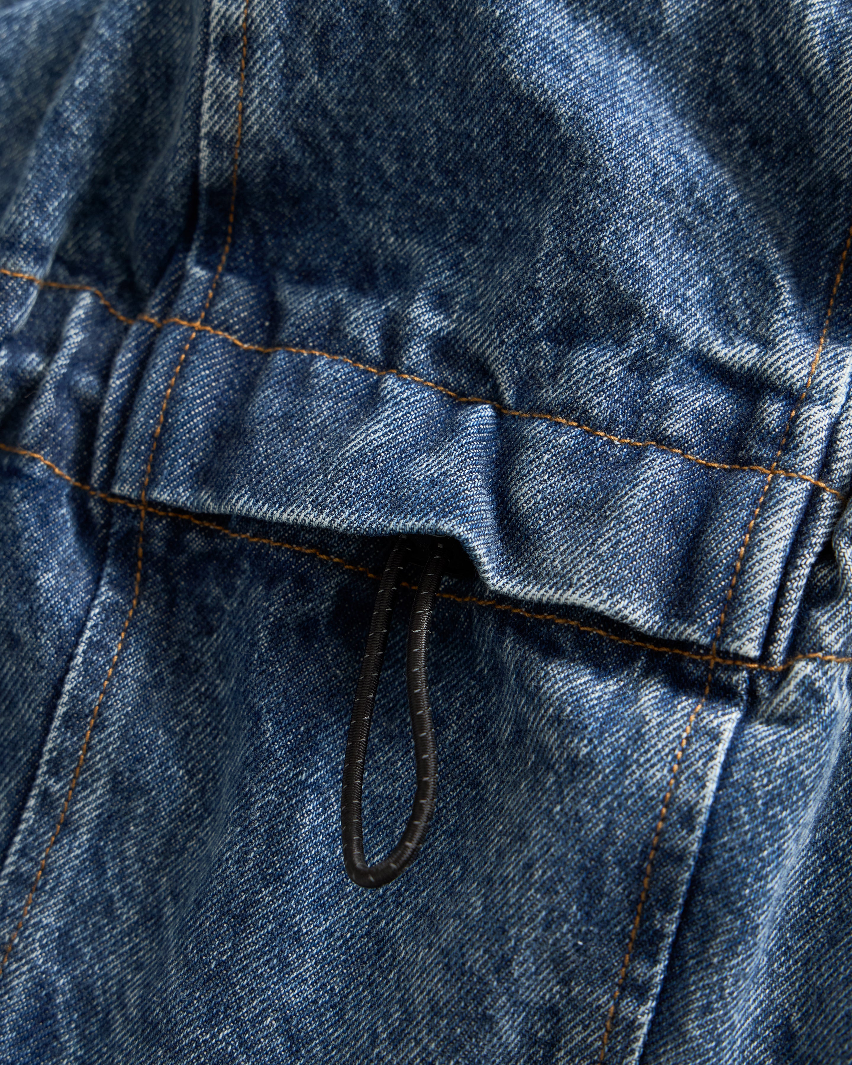 ATLAS HOODED FULL-ZIP WORK JACKET - 13 oz. MID-WASH DENIM