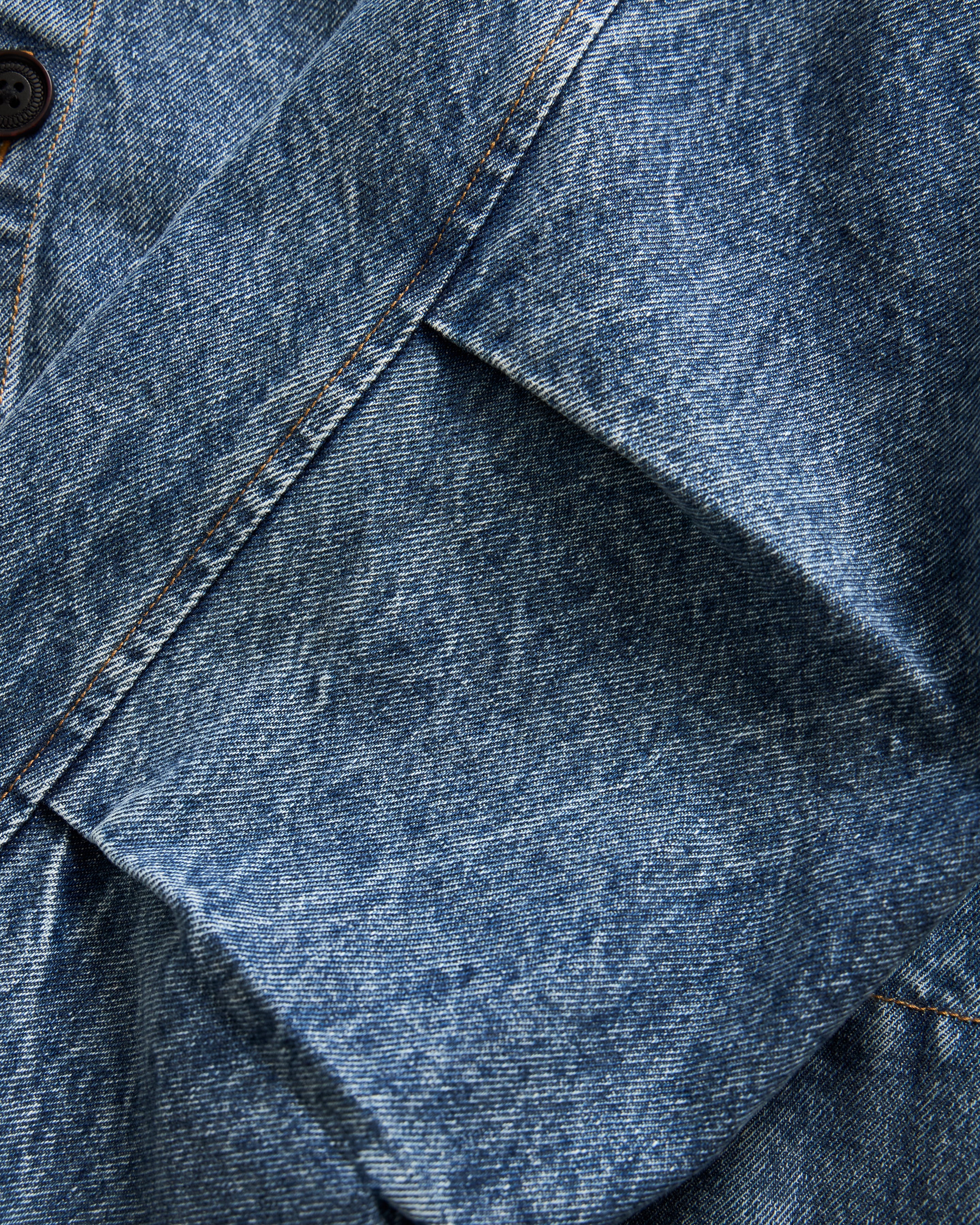 ATLAS HOODED FULL-ZIP WORK JACKET - 13 oz. MID-WASH DENIM