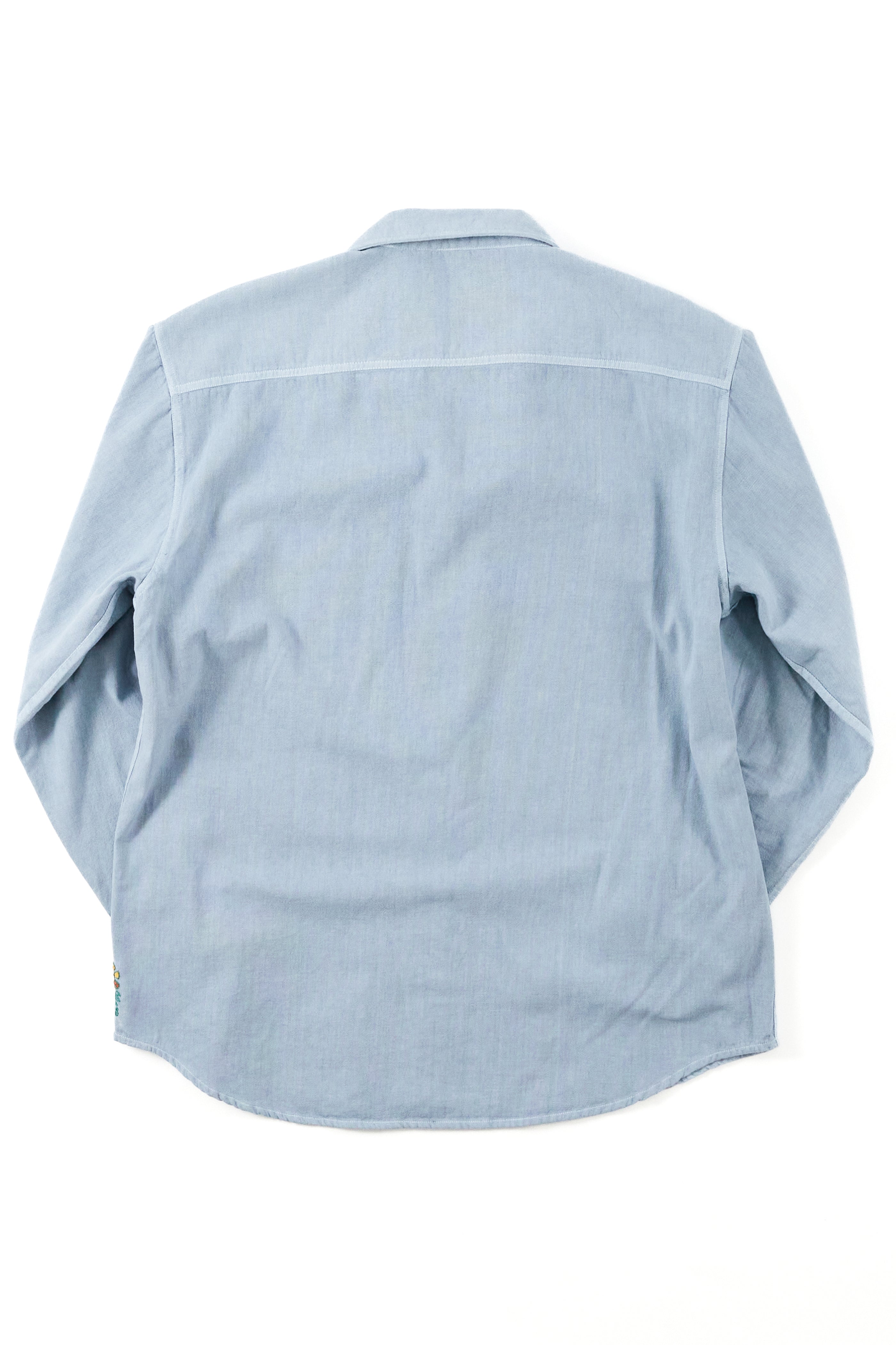 WOLF BUTTON-DOWN SHIRT - BLUE FOG PIGMENT DYED OXFORD