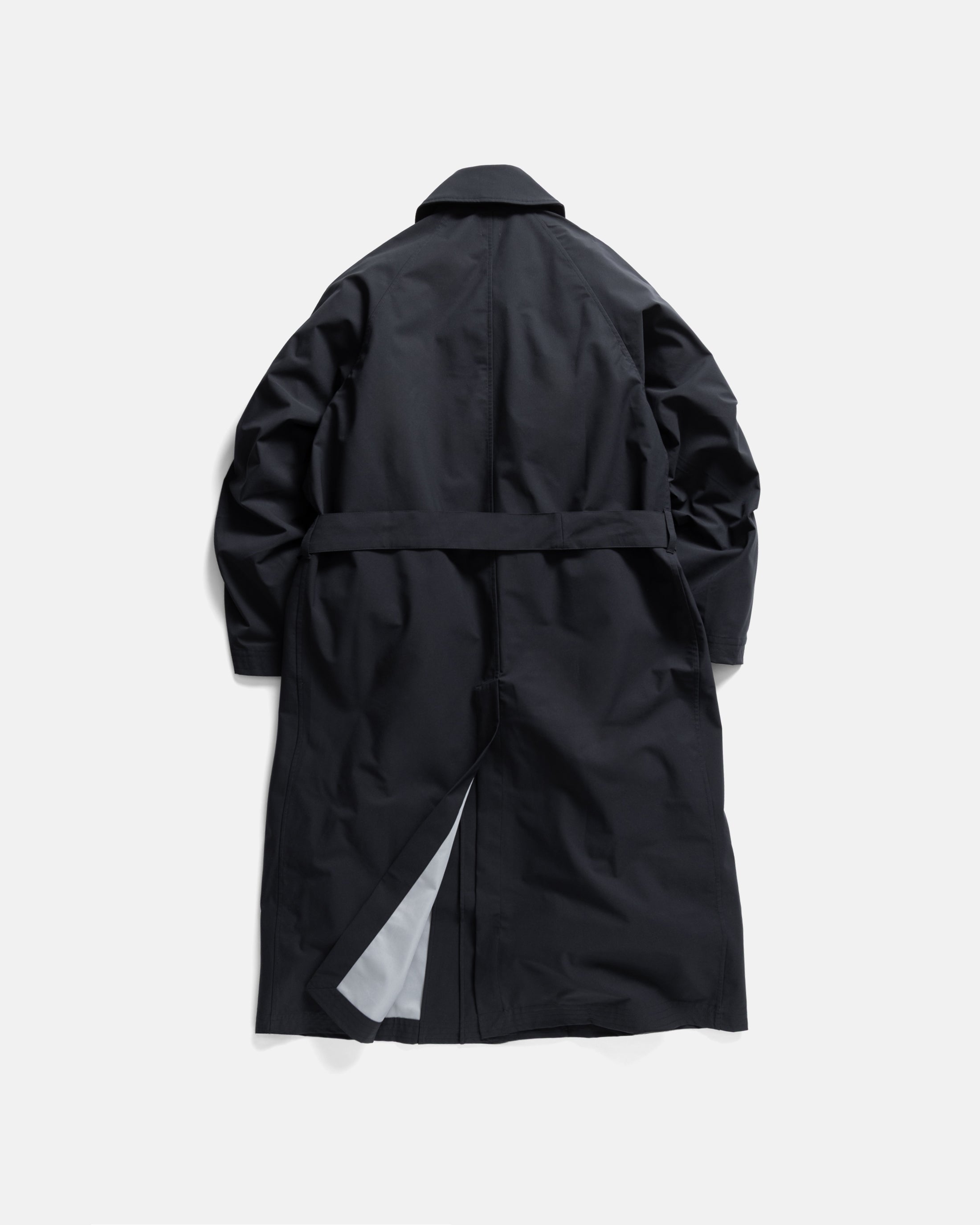 BELTED BRIDGE COAT - NOCTURN NAVY WATER-REPELLENT 3L BONDED MEMBRANE