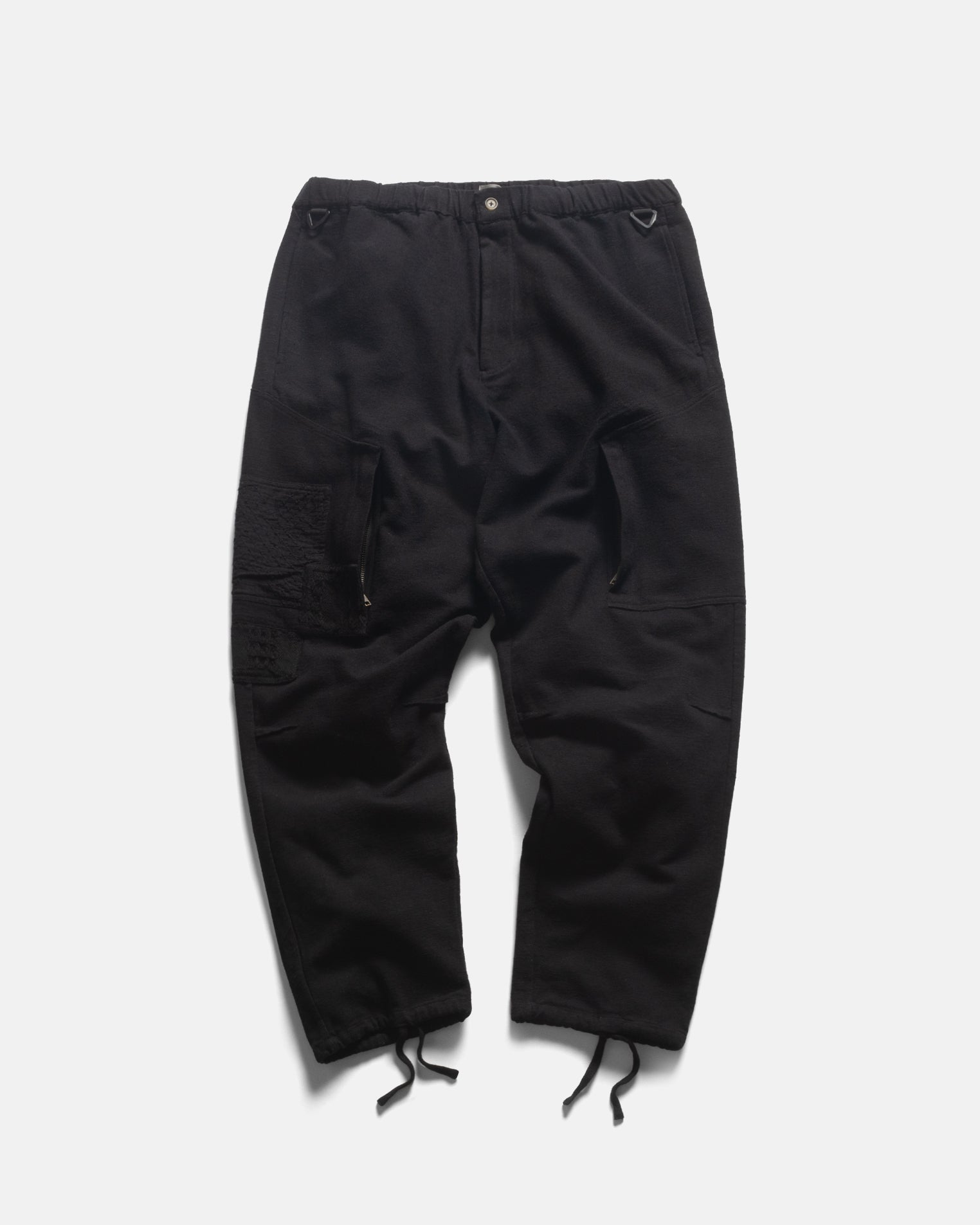 MENDED BENNY TRAIL PANT - BLACK KHADI COTTON