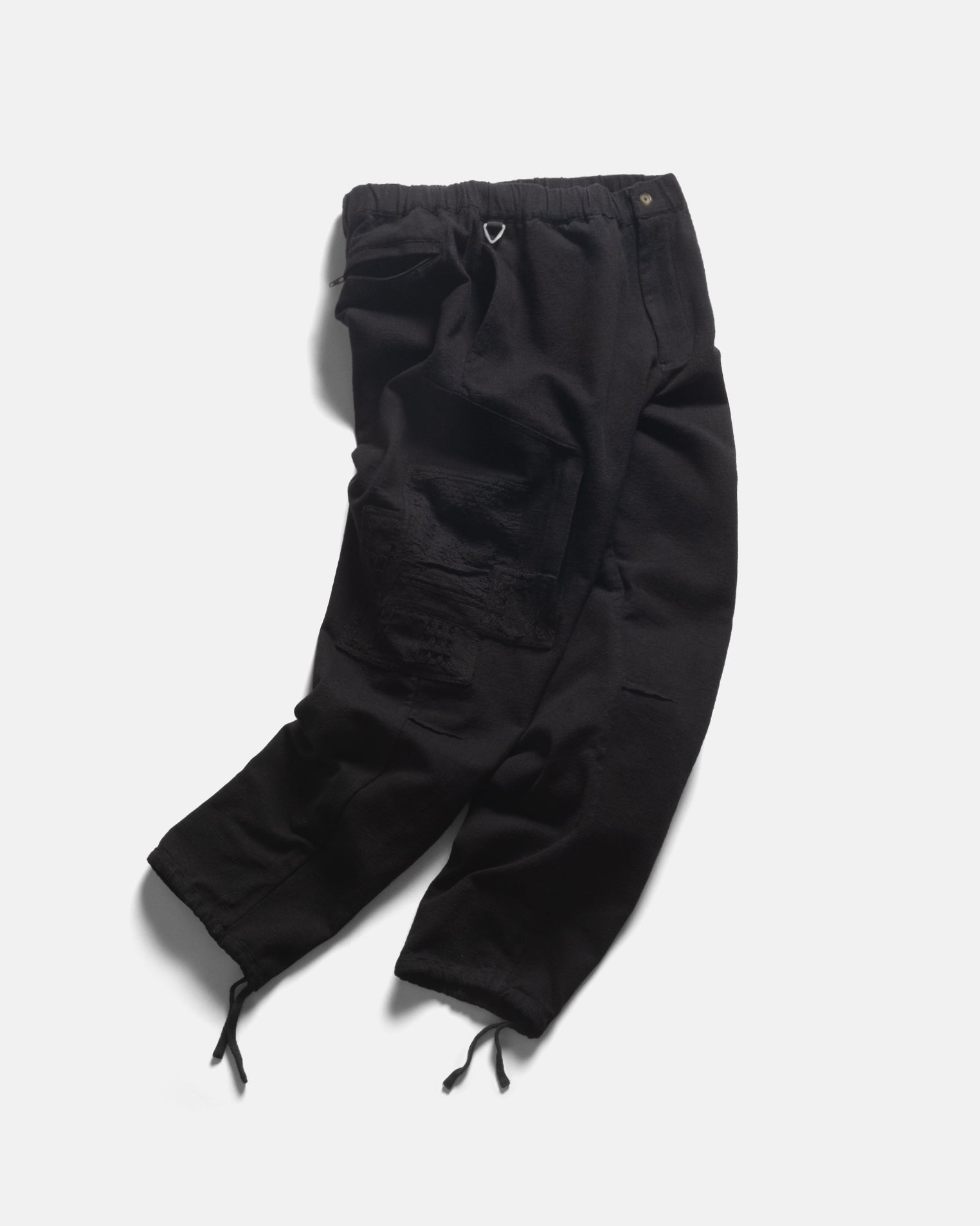 MENDED BENNY TRAIL PANT - BLACK KHADI COTTON