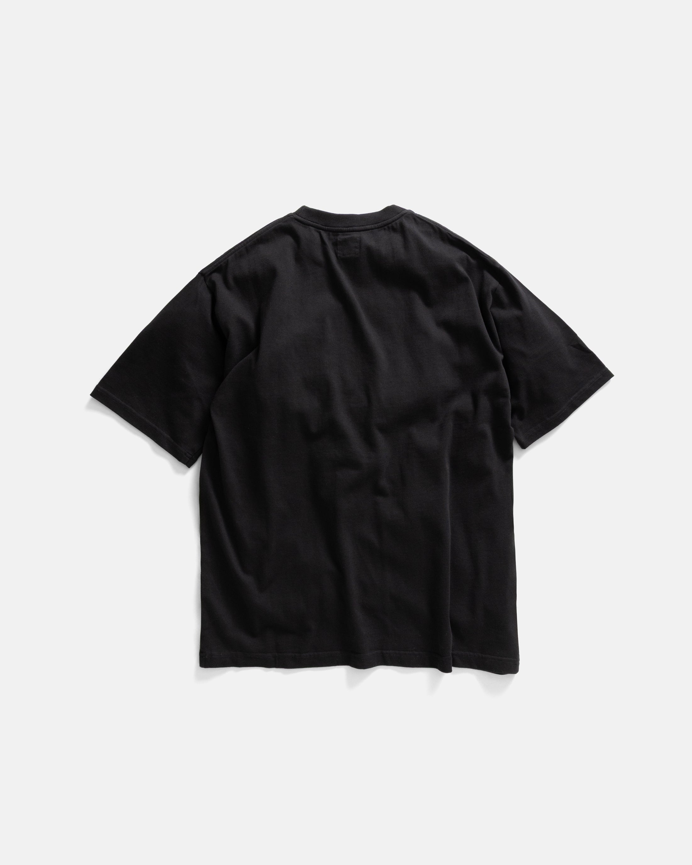 HIBISCUS EMBROIDERED ALY TEE - BLACK 7.75 oz. ALL SEASON COTTON JERSEY
