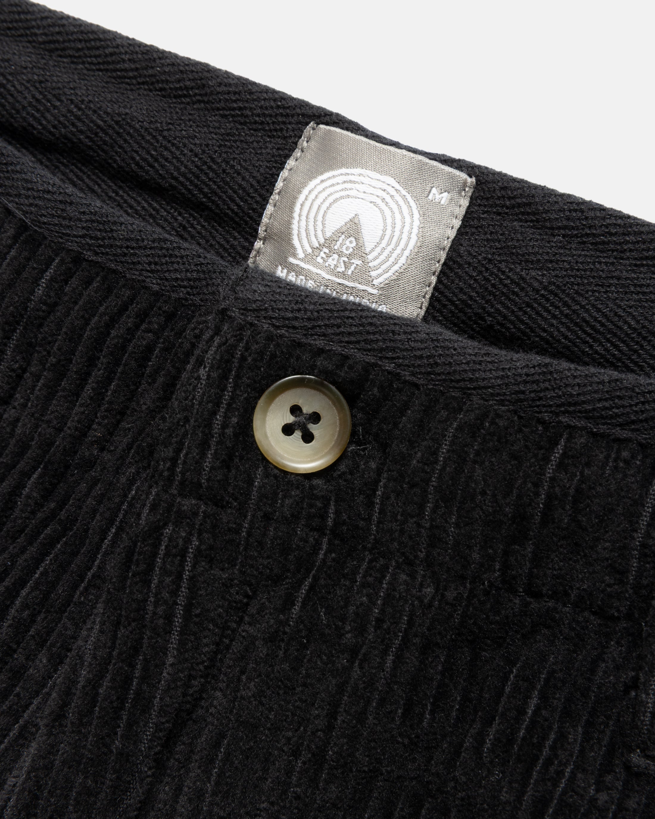 SHELTER PANT - BLACK COTTON CORDUROY